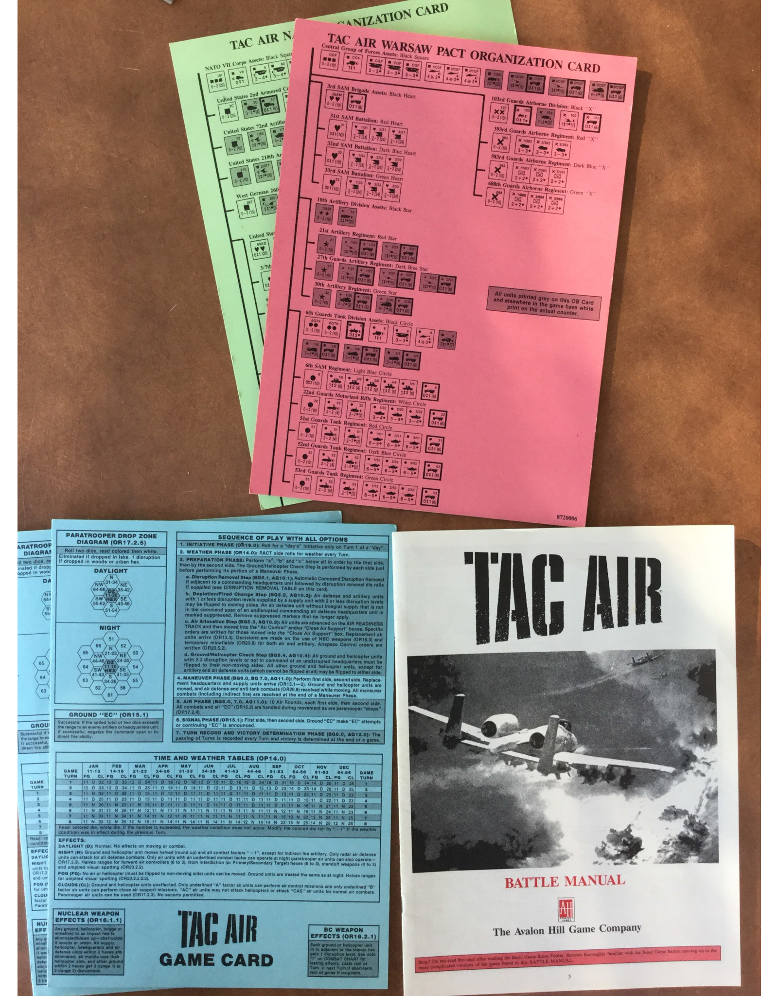 Avalon Hill Game Company Tac Air (1987) (used)