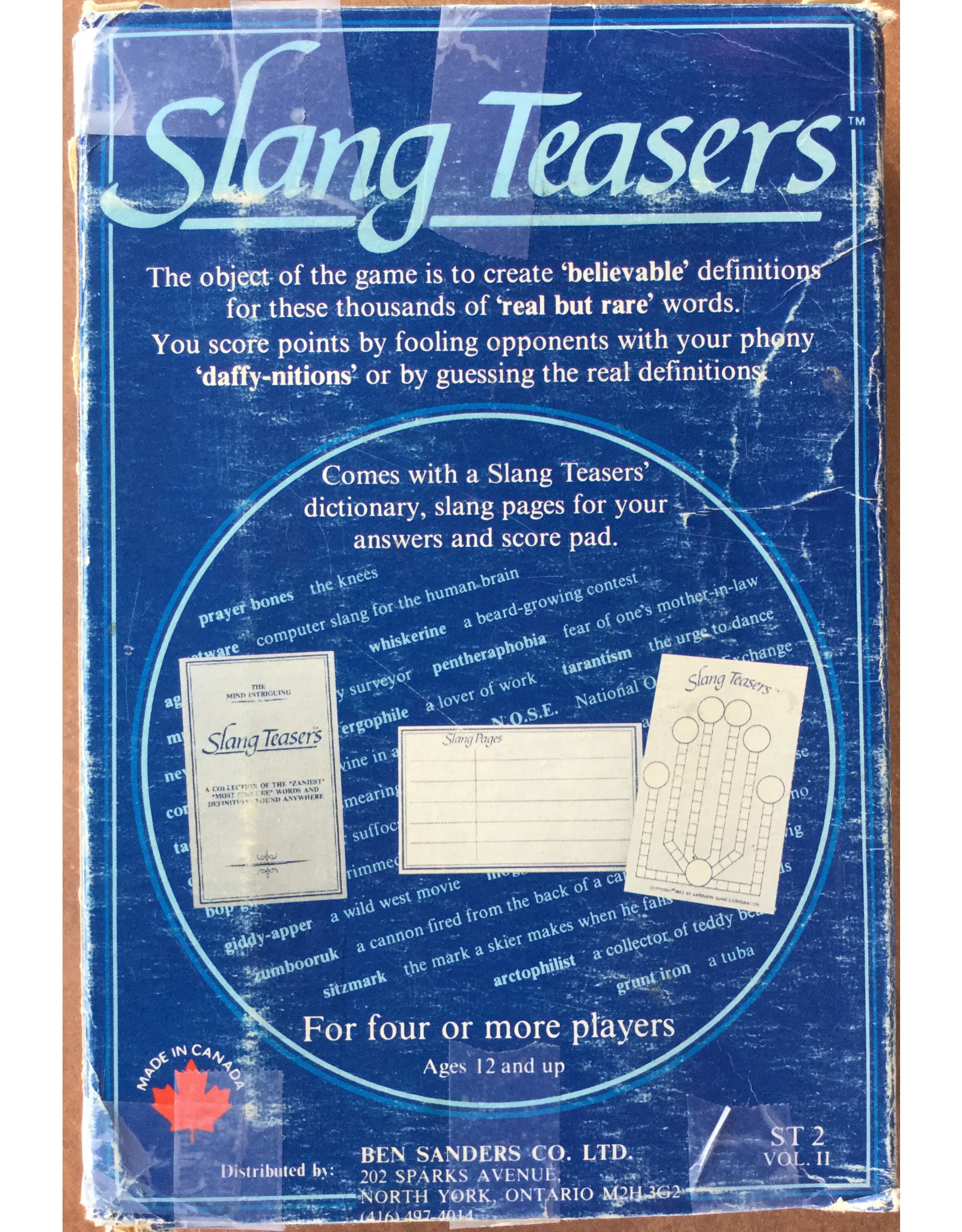 Ben Sanders Co. Slang Teasers 2nd Edition (1985)