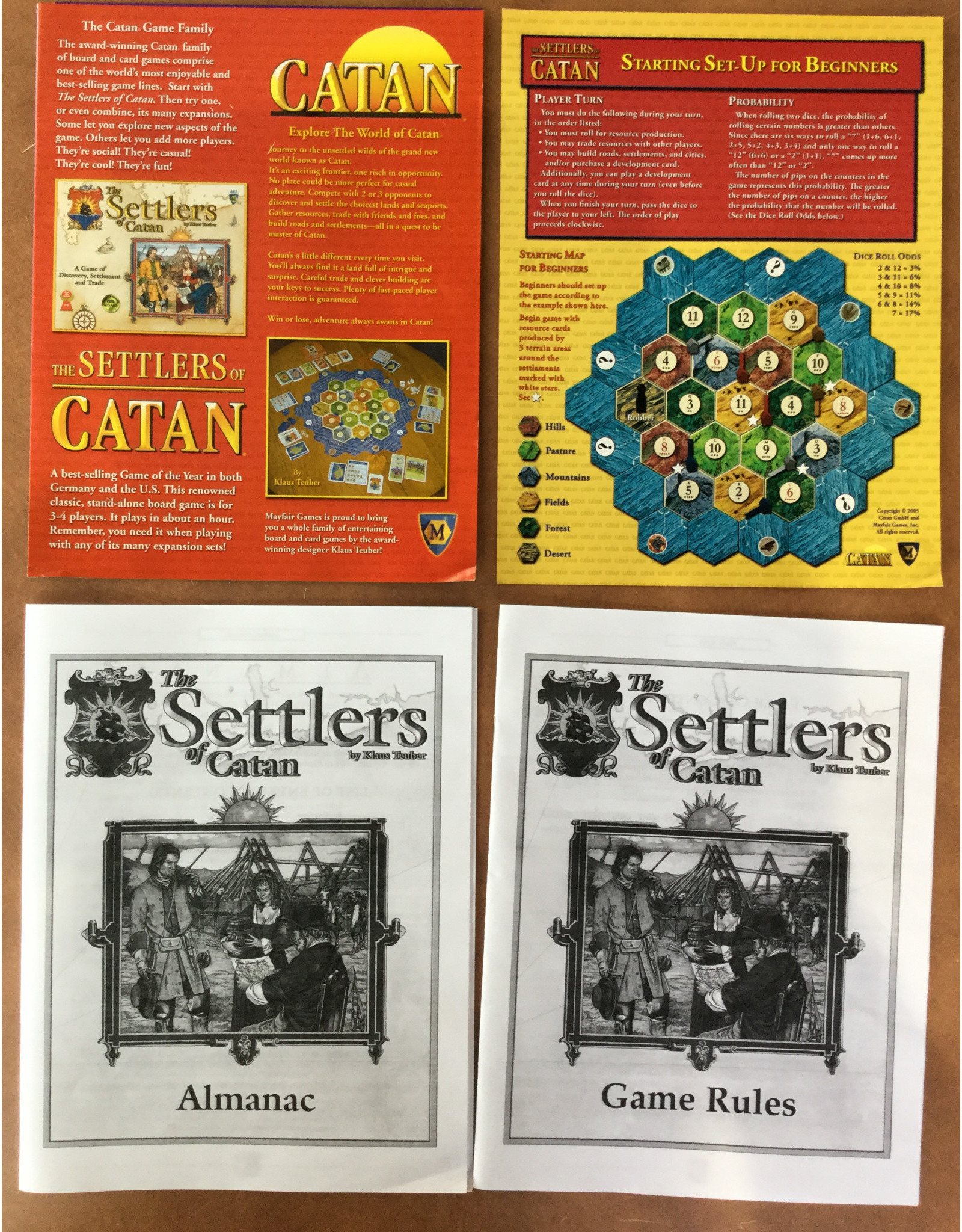 Mayfair CATAN (1995) (3rd ed 2003) (Settlers of Catan) (used)
