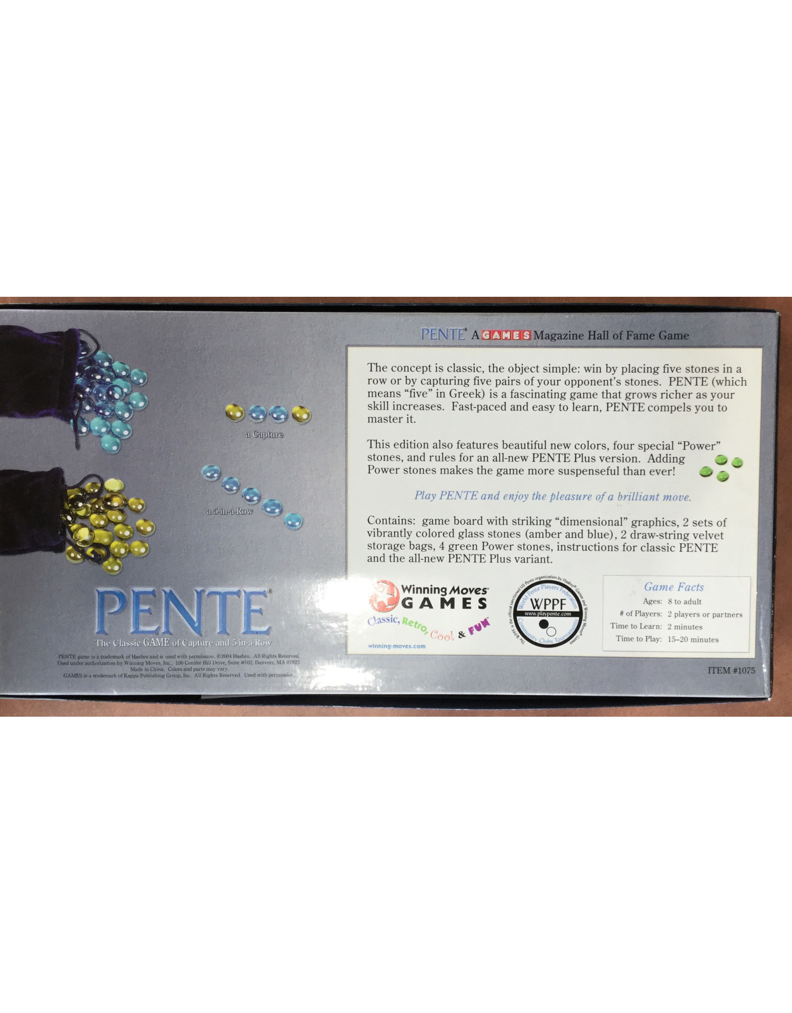 Winning Moves Pente (1977) (Made in 2004) (used)