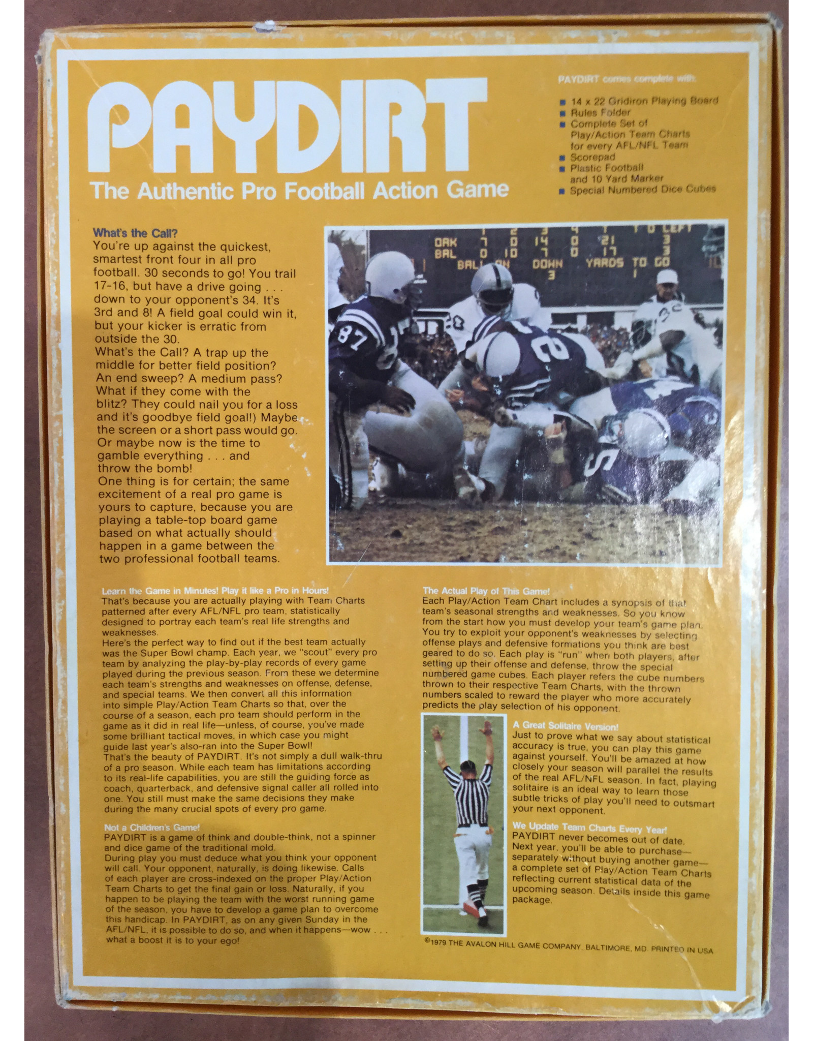 Avalon Hill Game Company Paydirt (1970) (Made in 1979) (used)