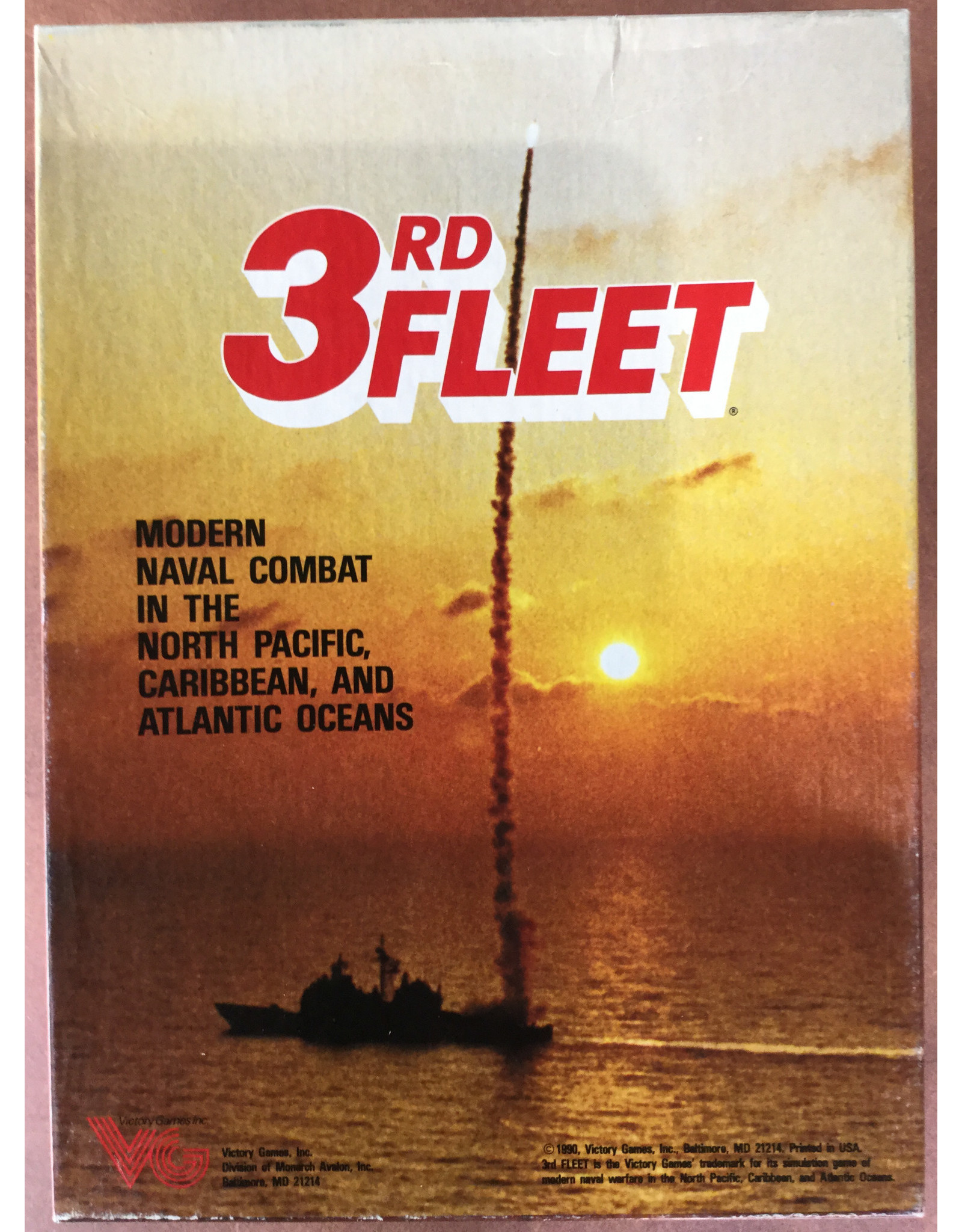 Victory Games 3rd Fleet: Modern Naval Combat in the North Pacific, Caribbean, and Atlantic Oceans (1990) (used)