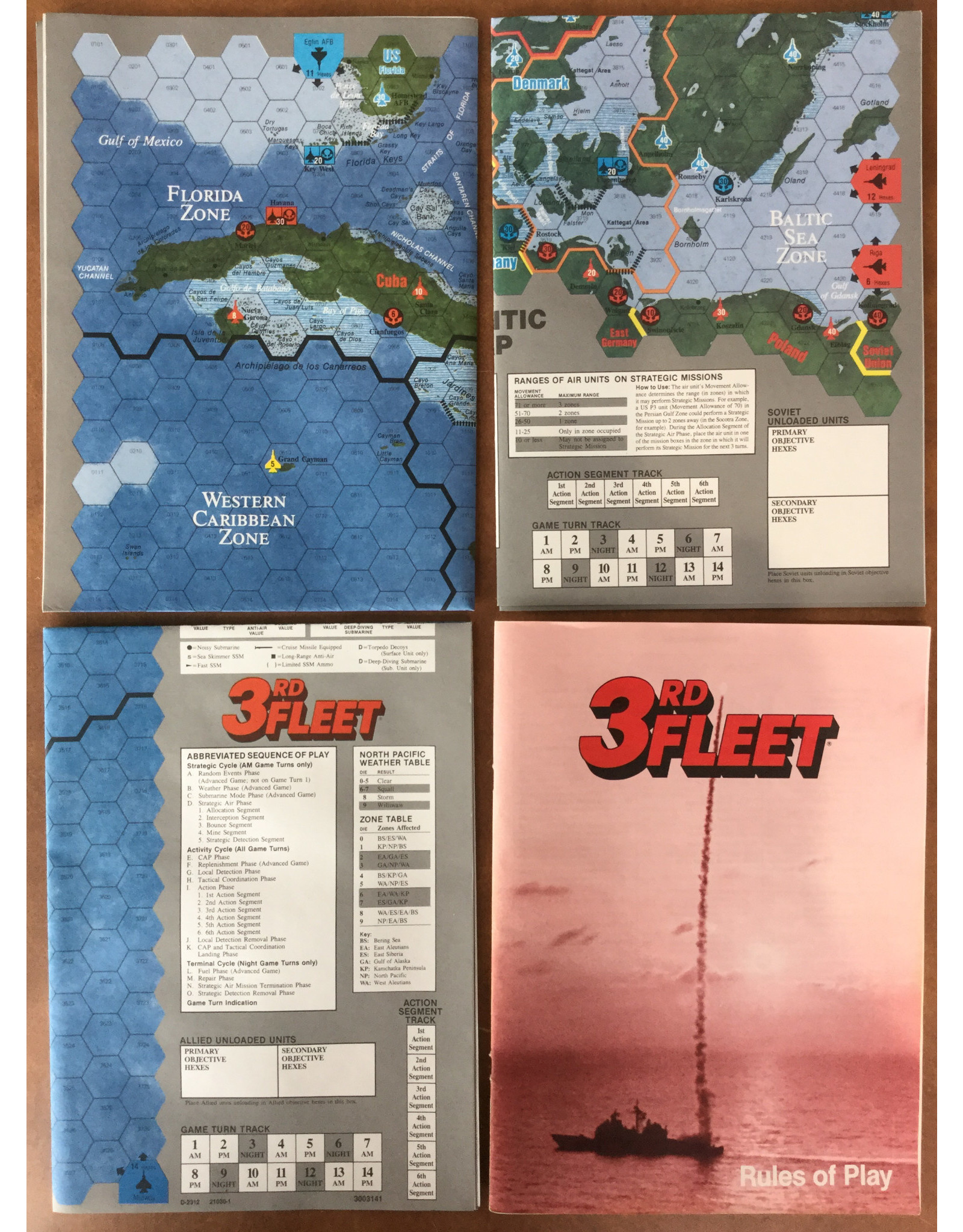 Victory Games 3rd Fleet: Modern Naval Combat in the North Pacific, Caribbean, and Atlantic Oceans (1990) (used)