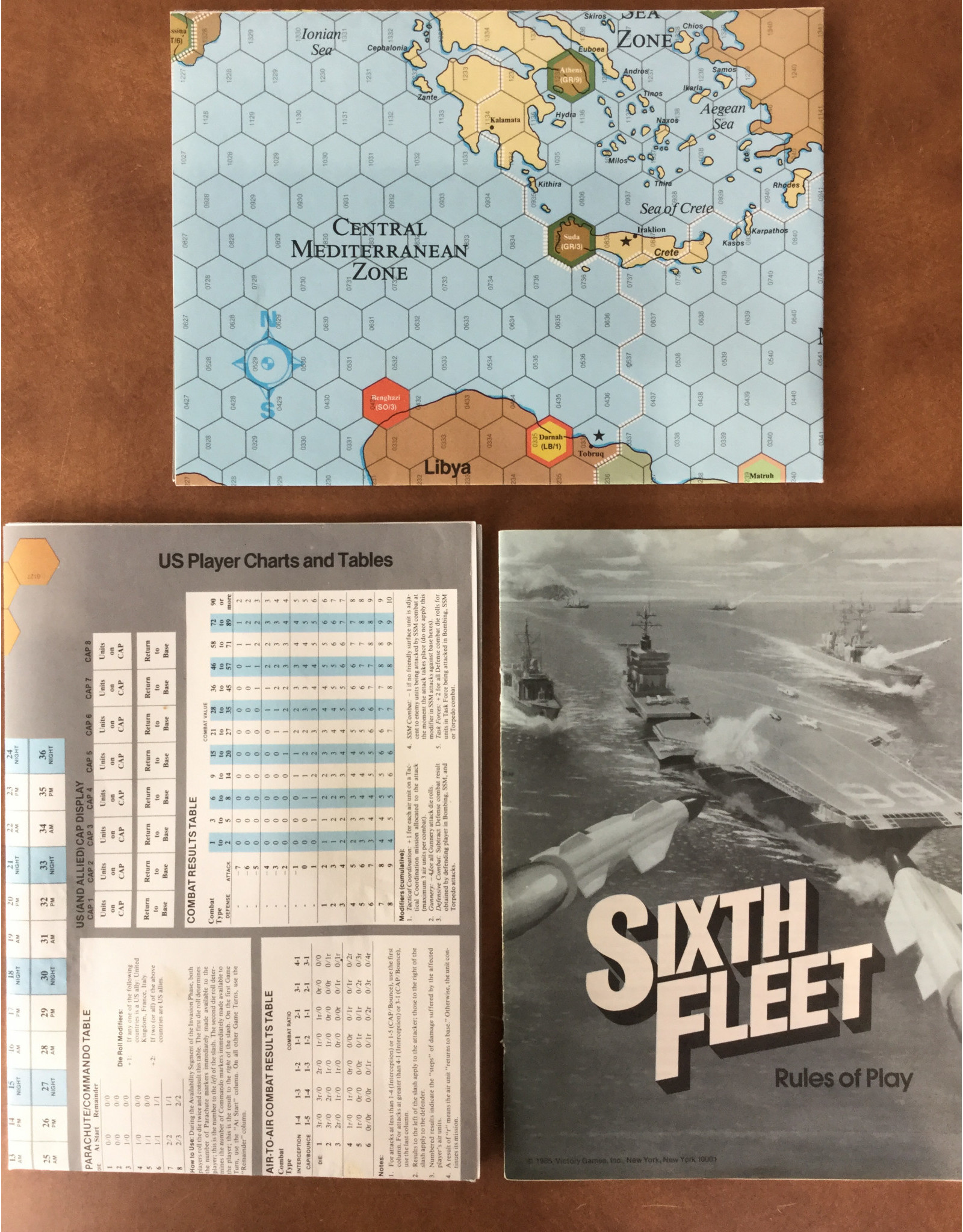 Victory Games Sixth Fleet: Modern Naval Combat in the Mediterranean (1985) (used)
