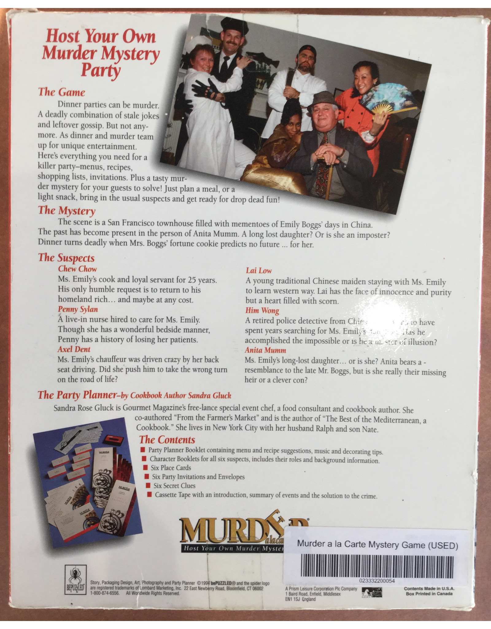 Bepuzzled Murder à la carte: Chinese Takeout (1994) (used)