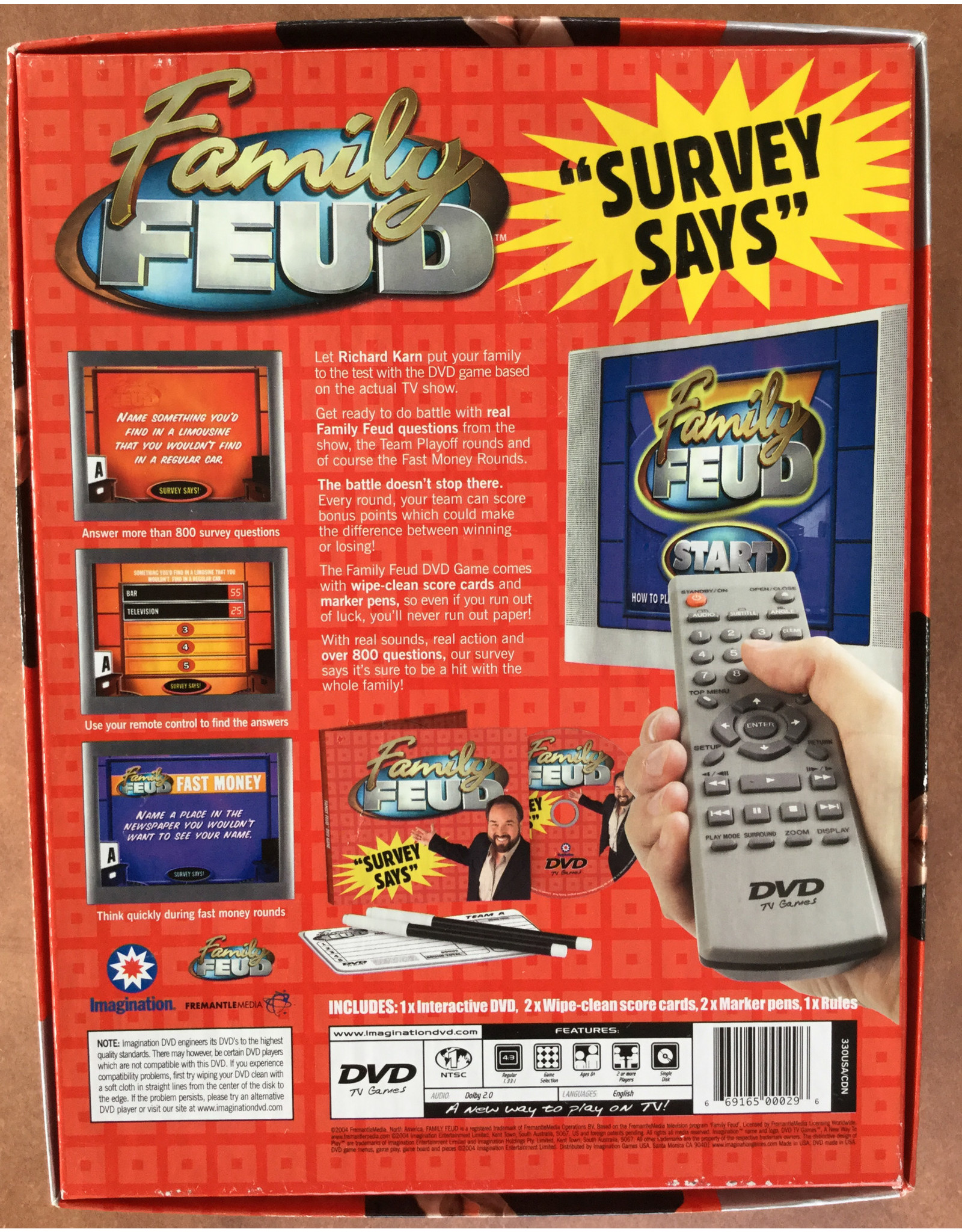 Imagination Family Feud: DVD Game (2006) (used)