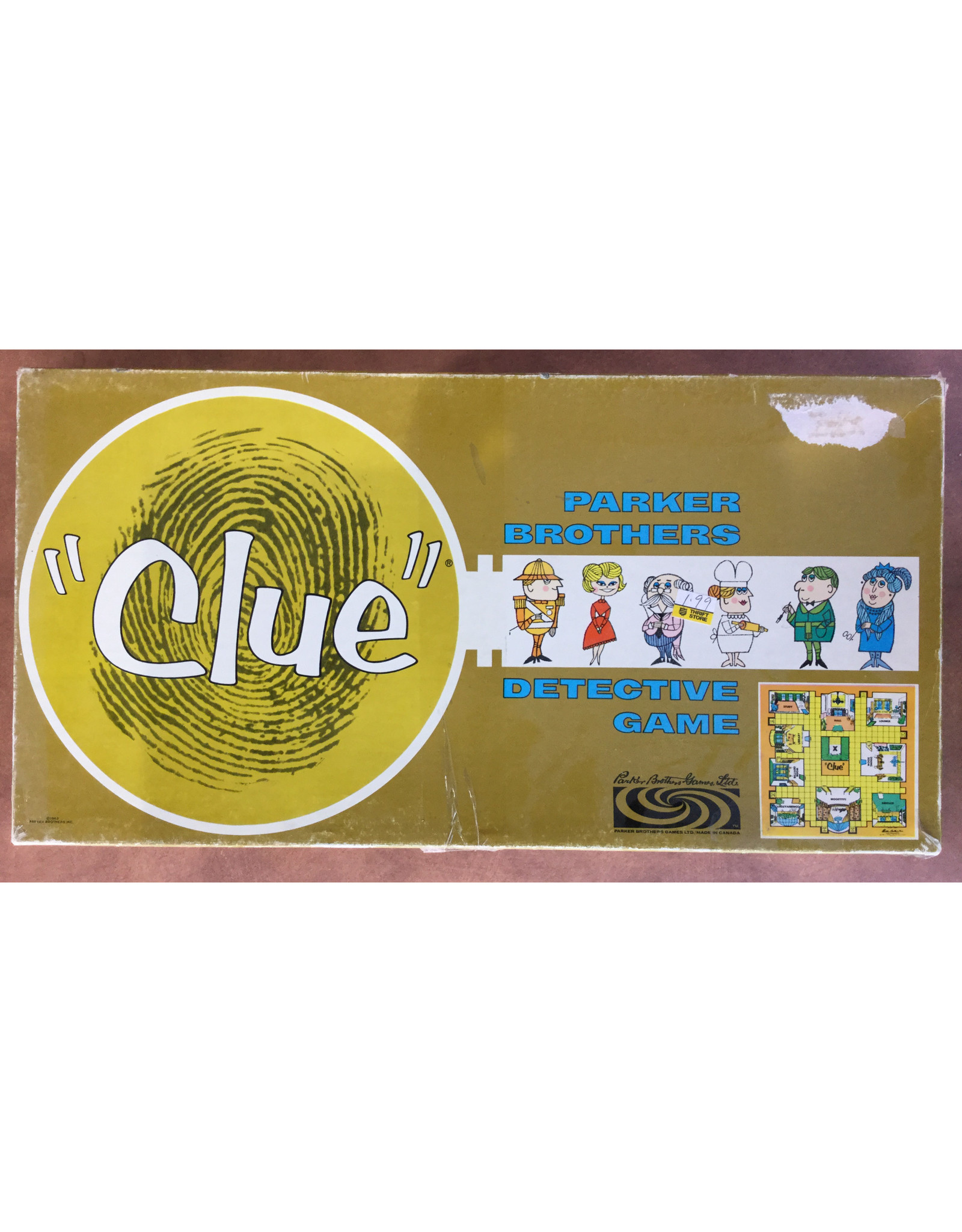 PARKER BROTHERS Clue (1949) (Made in 1969) (used)