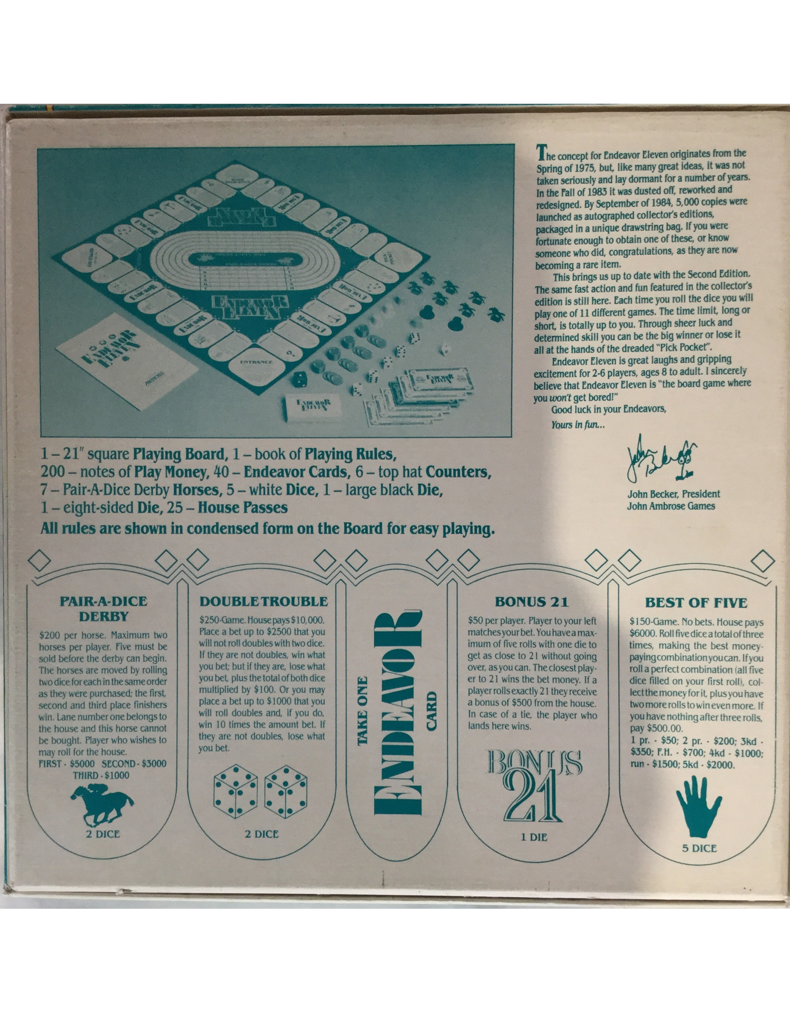 John Ambrose Games Endeavor Eleven (1984) Used