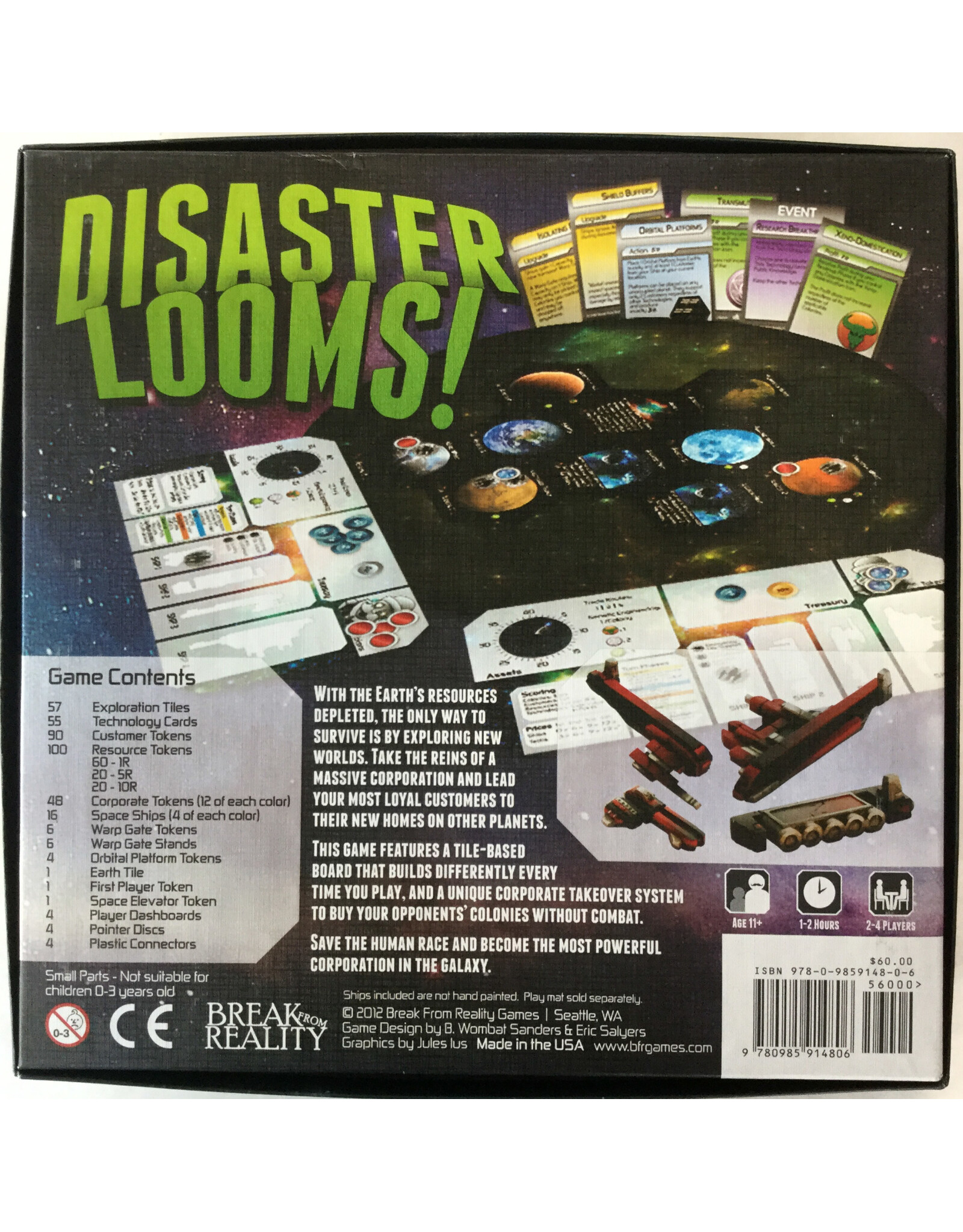 Break From Reality Games Disaster Looms! (2012) (used)
