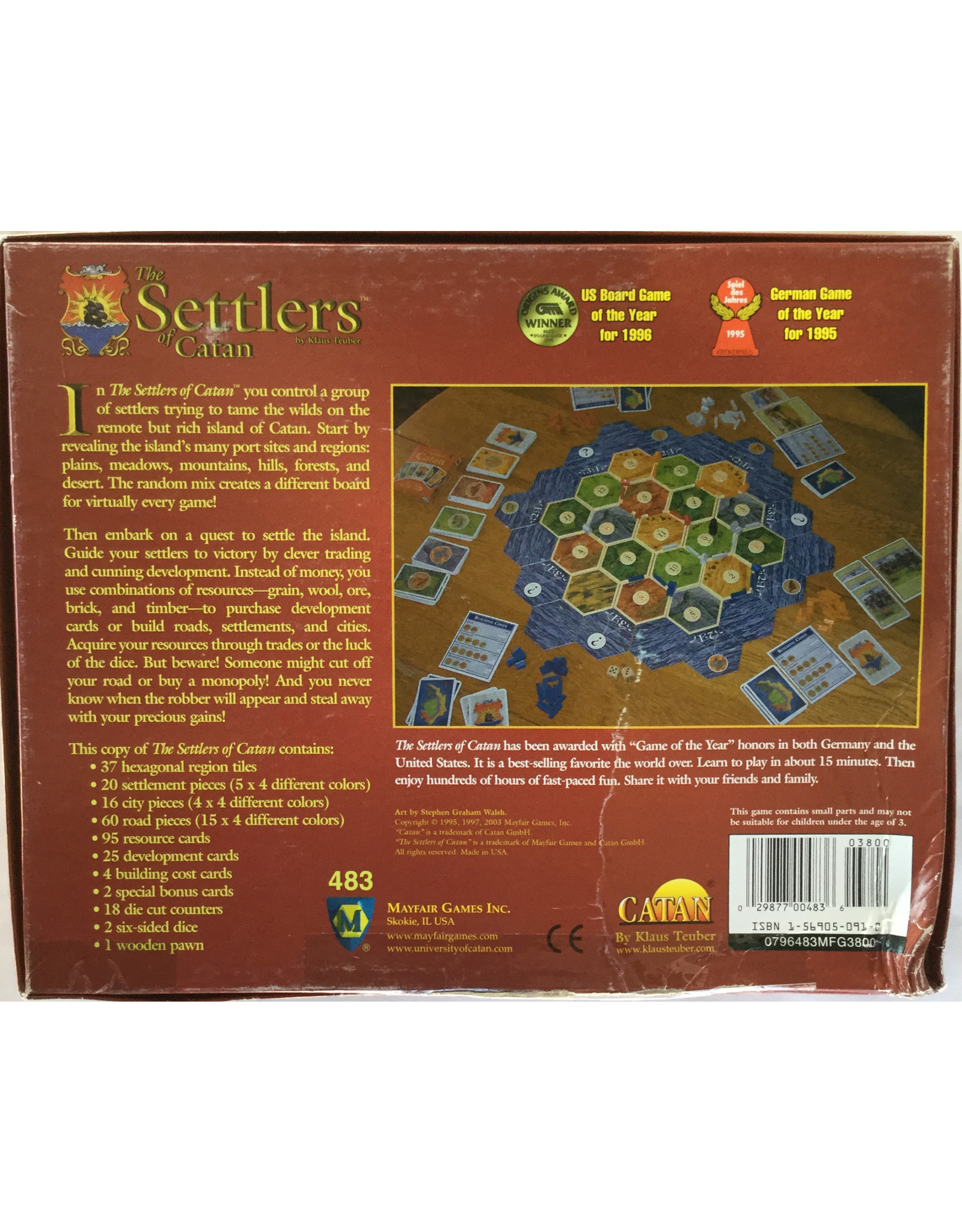 Mayfair CATAN (1995) (3rd ed 2003) (Settlers of Catan)
