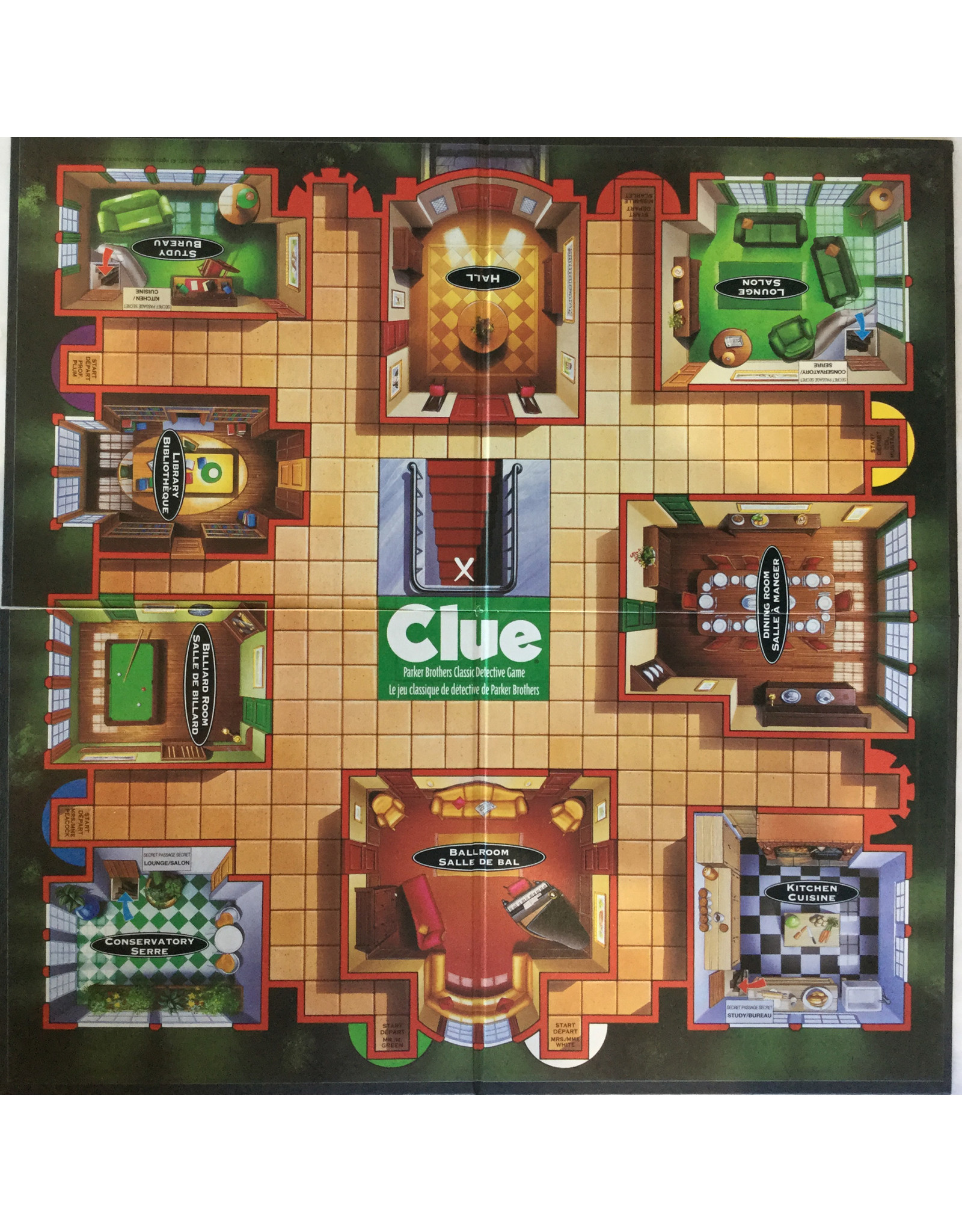 PARKER BROTHERS Clue (1949) (Made in 1996) (used)
