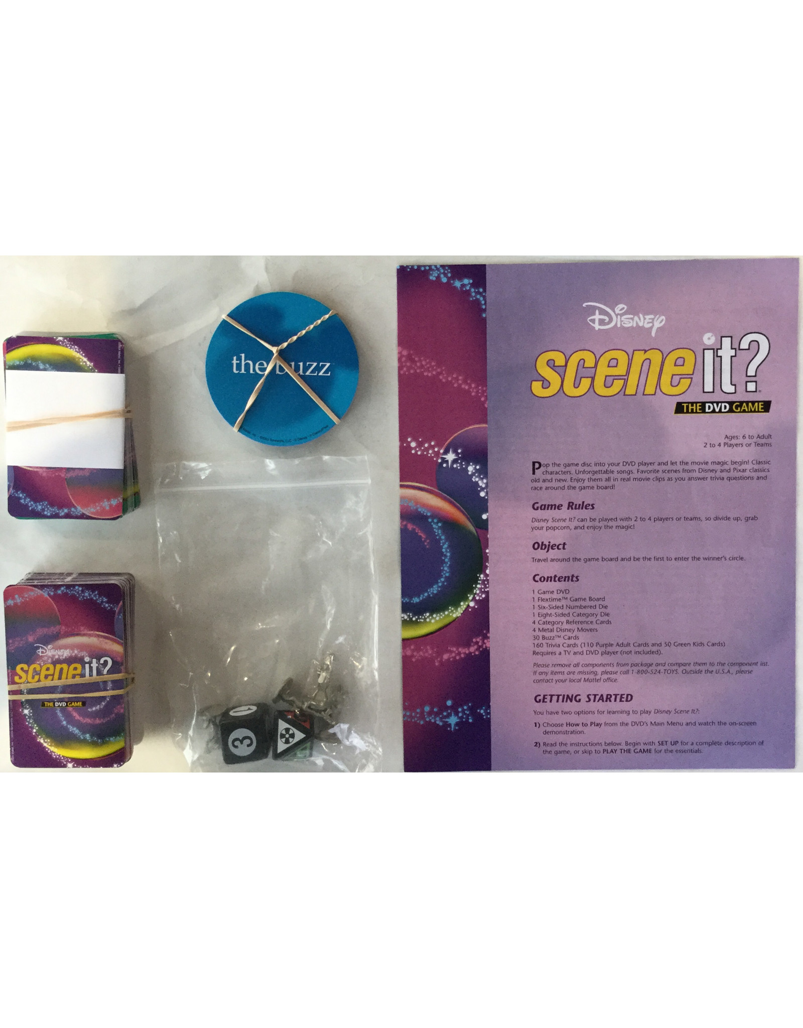 Mattel Scene It? Disney (2004) (dvd game) (used)