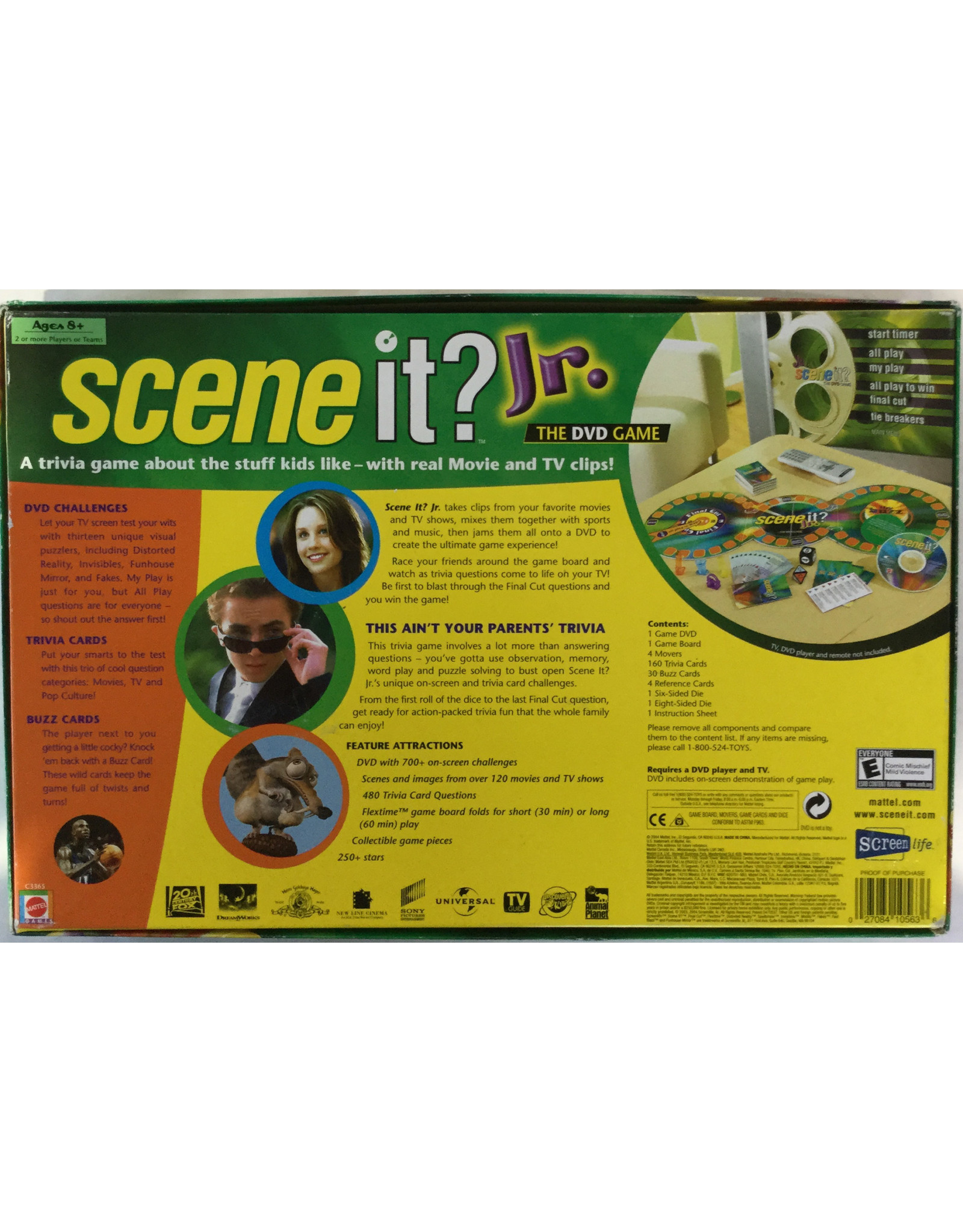 Mattel Scene it? Jr. (2003) (dvd game) (used)