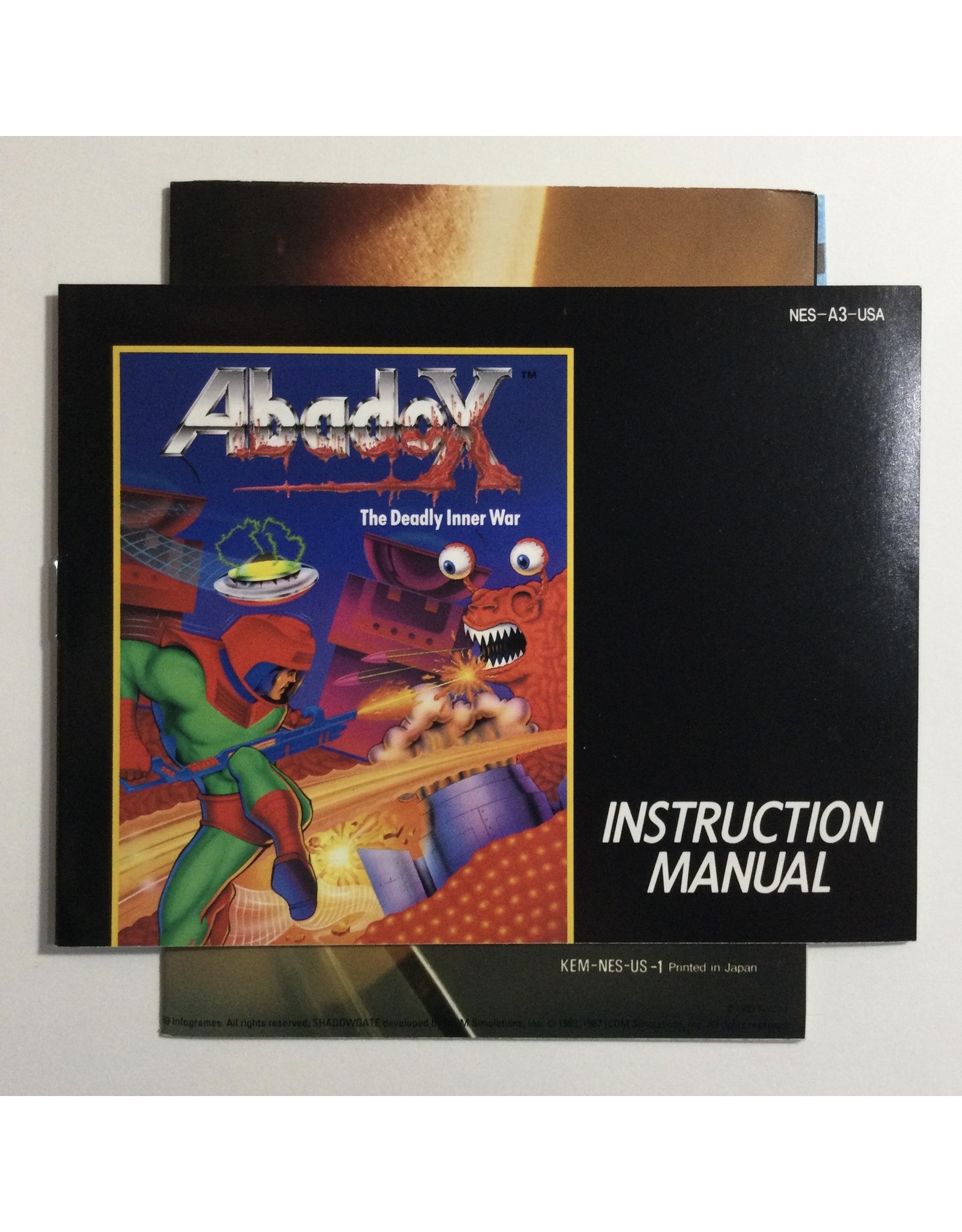 MILTON BRADLEY Abadox the Deadly Inner War for Nintendo Entertainment system (NES) - CIB