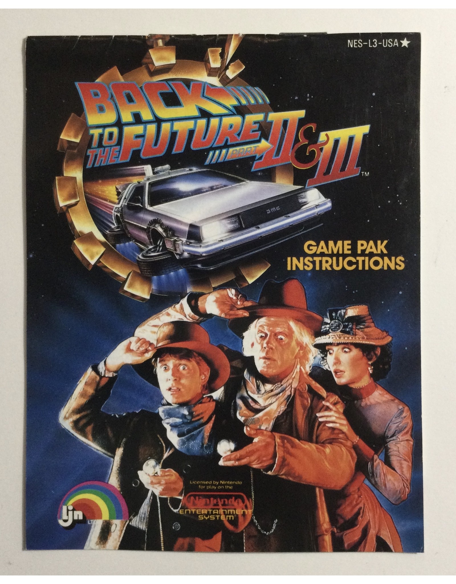 LJN Back to the Future Part II & III for Nintendo Entertainment system (NES)