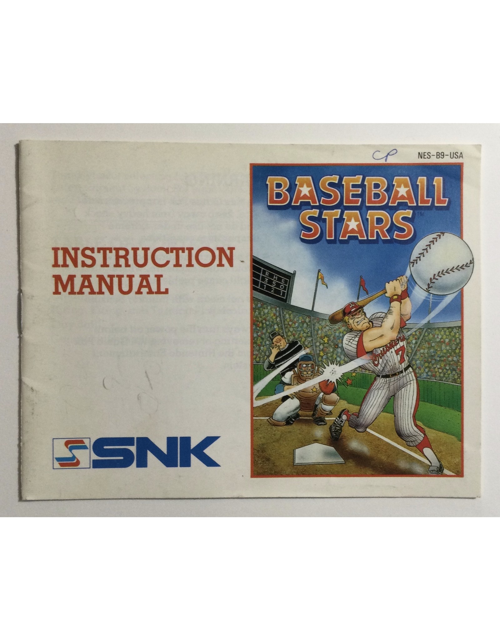 SNK Baseball Stars for Nintendo Entertainment system (NES)
