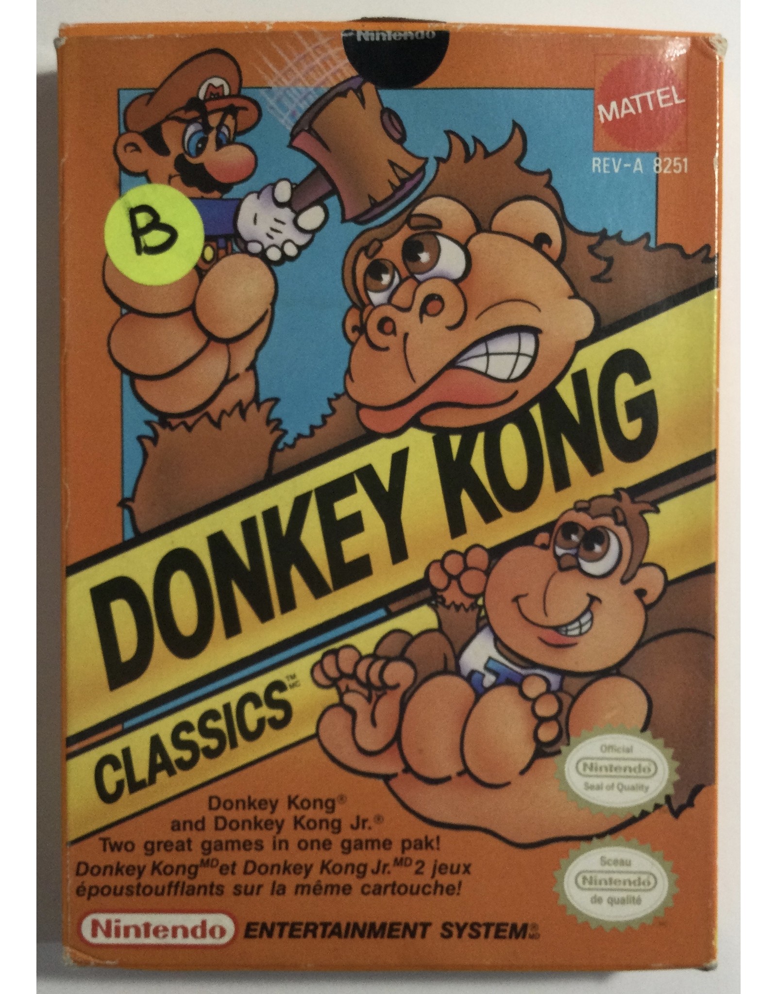 Classics Donkey Kong for Nintendo Entertainment system (NES)