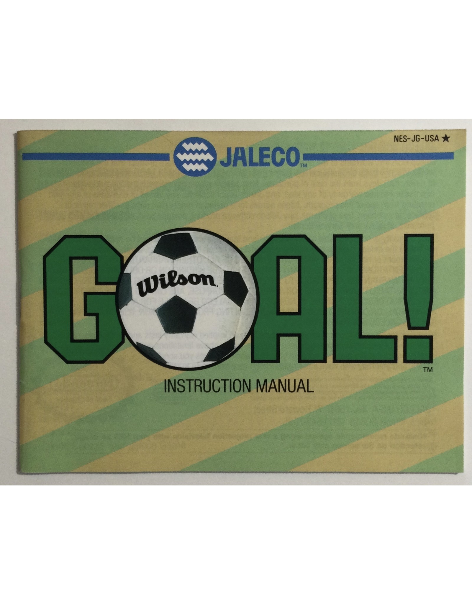 JALECO GOAL! for Nintendo Entertainment system (NES)