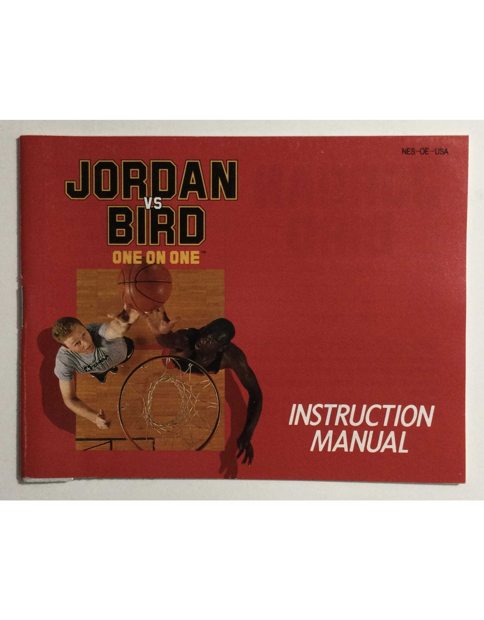 MILTON BRADLEY Jordan vs Bird One on One for Nintendo Entertainment system (NES)