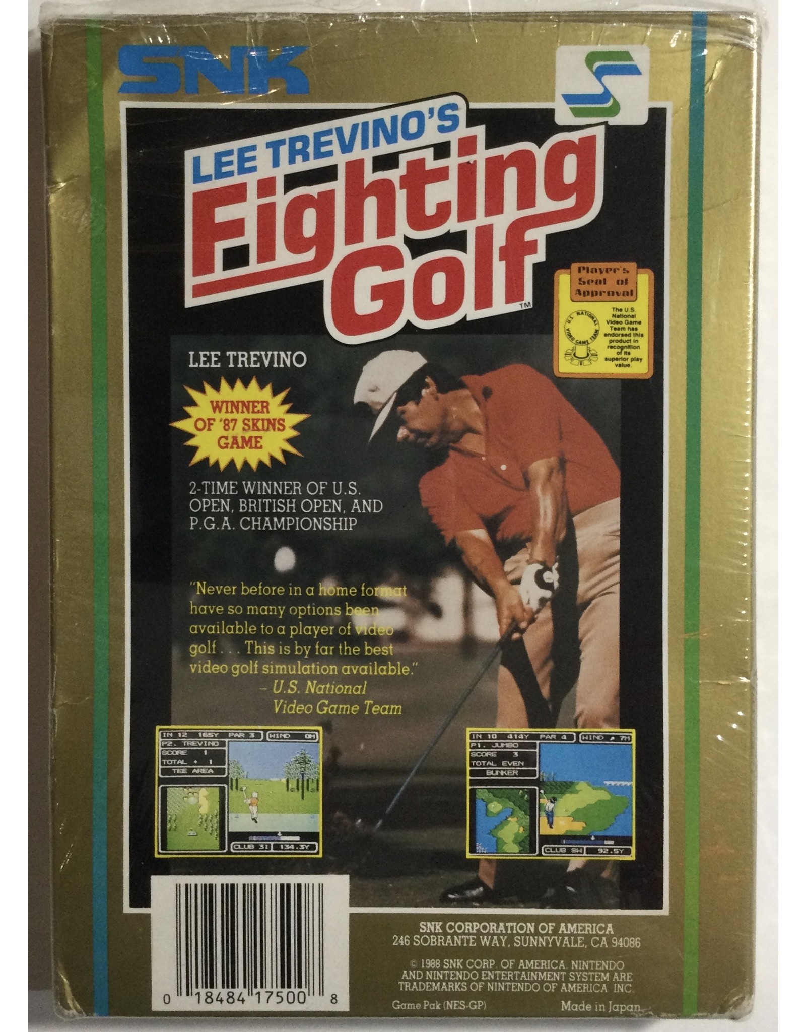 SNK Lee Trevino's Fighting Golf for Nintendo Entertainment system (NES)