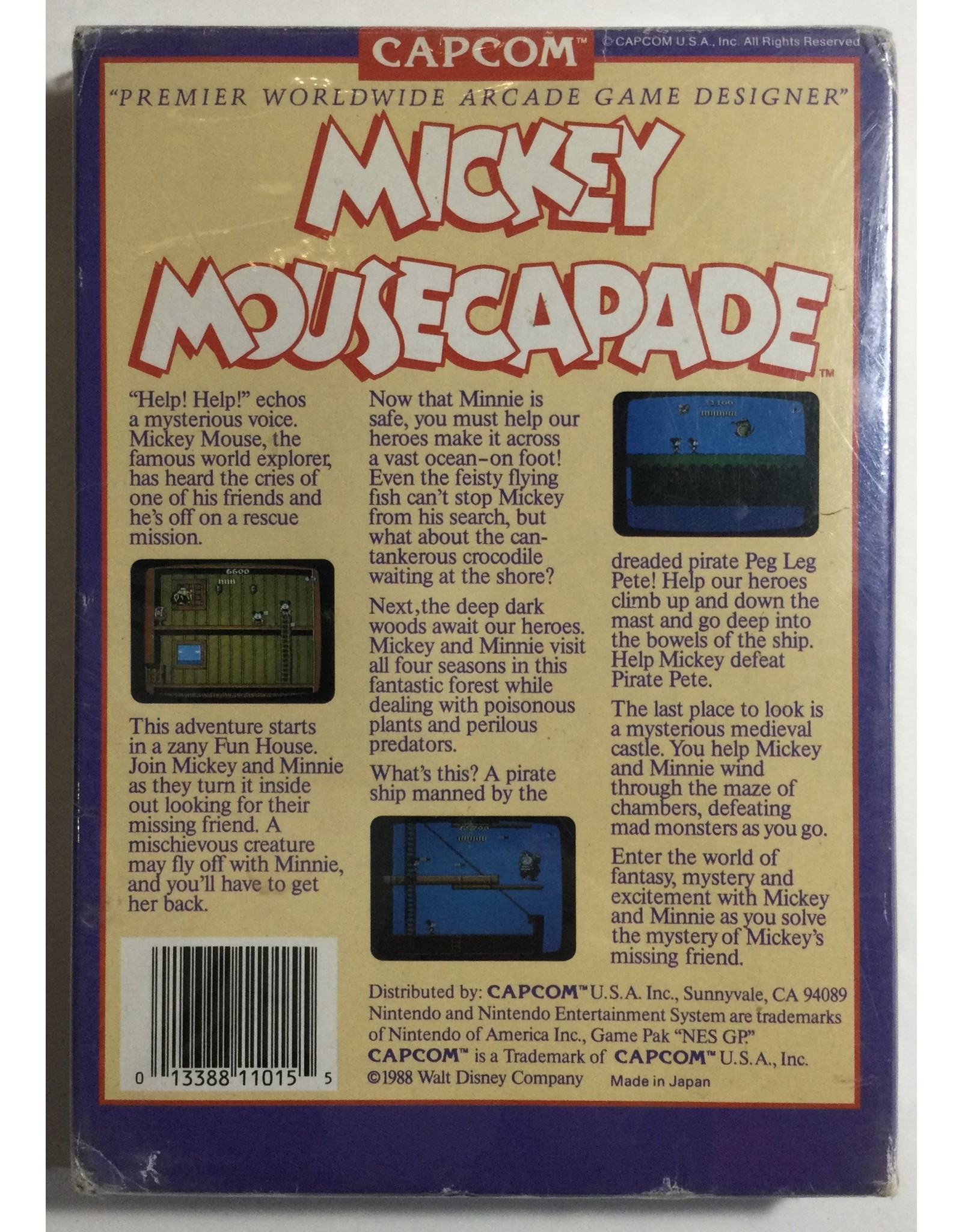 CAPCOM Mickey Mousecapade for Nintendo Entertainment system (NES)