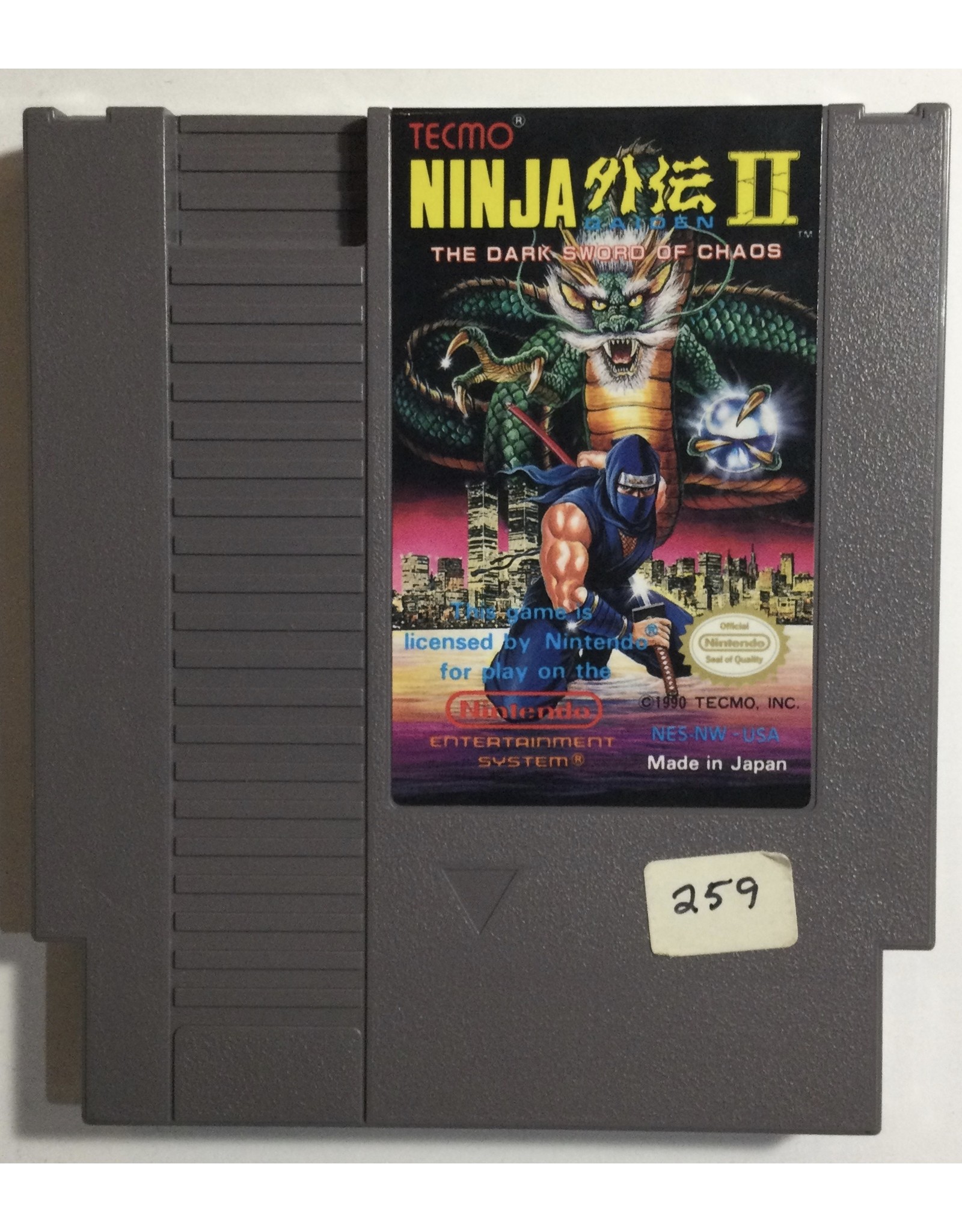 TECMO Ninja II The Dark Sword of Chaos for Nintendo Entertainment System (NES)