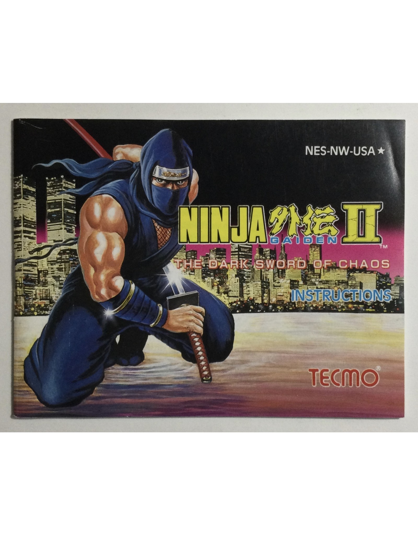 TECMO Ninja II The Dark Sword of Chaos for Nintendo Entertainment System (NES)