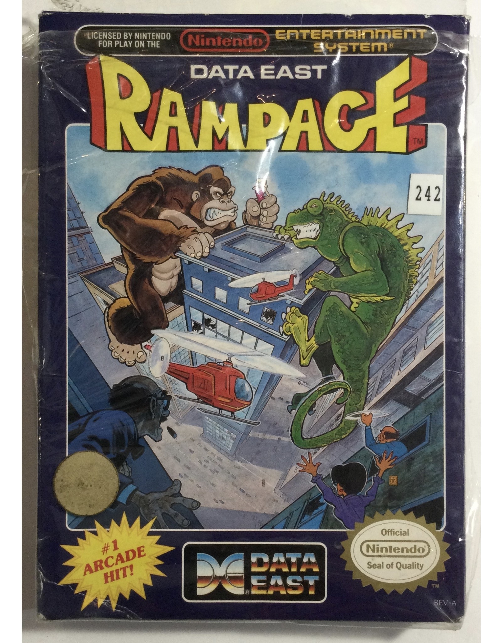 DATA EAST Rampage for Nintendo Entertainment System (NES) - CIB