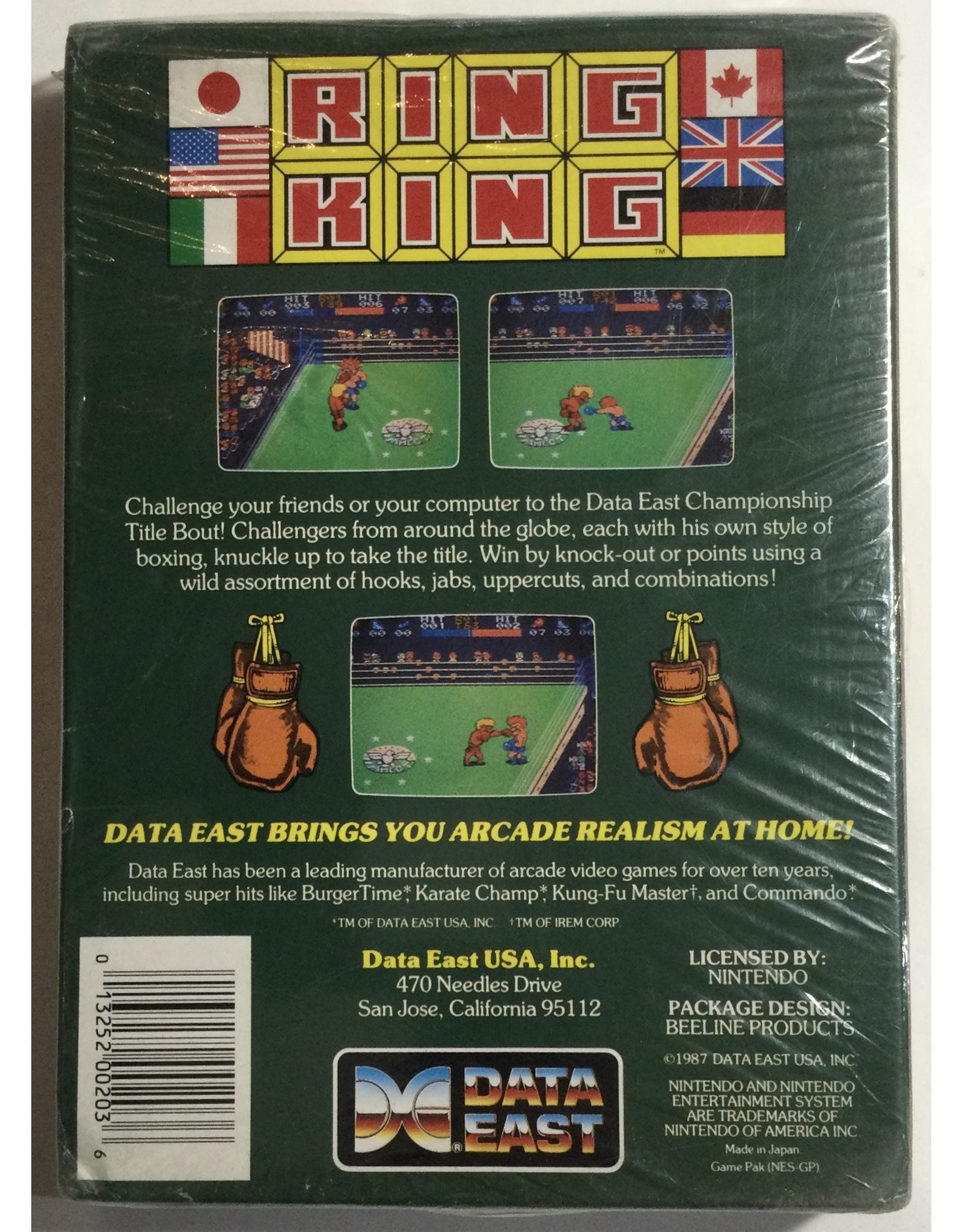 DATA EAST Ring King for Nintendo Entertainment System (NES)