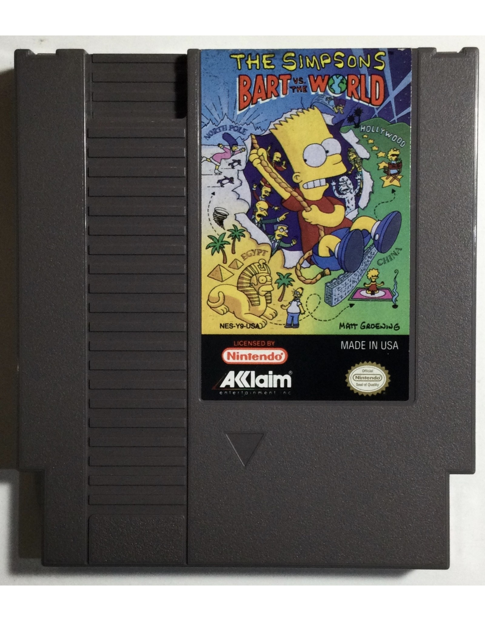 ACCLAIM The Simpsons Bart vs the World for Nintendo Entertainment System (NES)