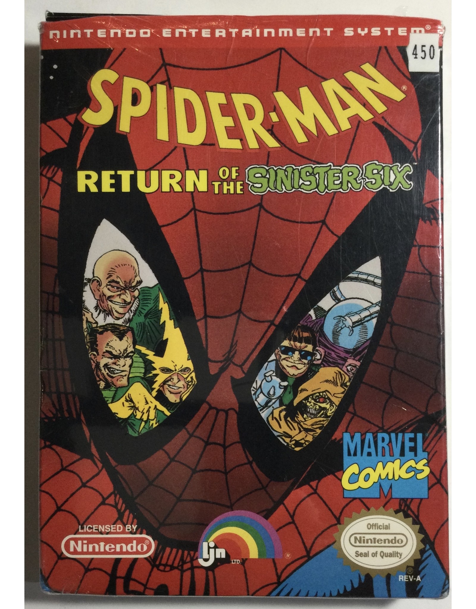 Spiderman Return of the Sinister Six for Nintendo Entertainment System (NES)  