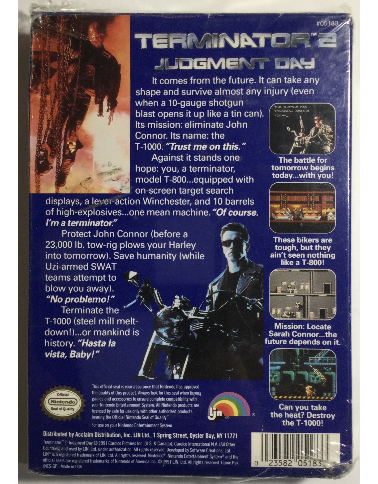 LJN T2 Terminator Judgement Day for Nintendo Entertainment System (NES)