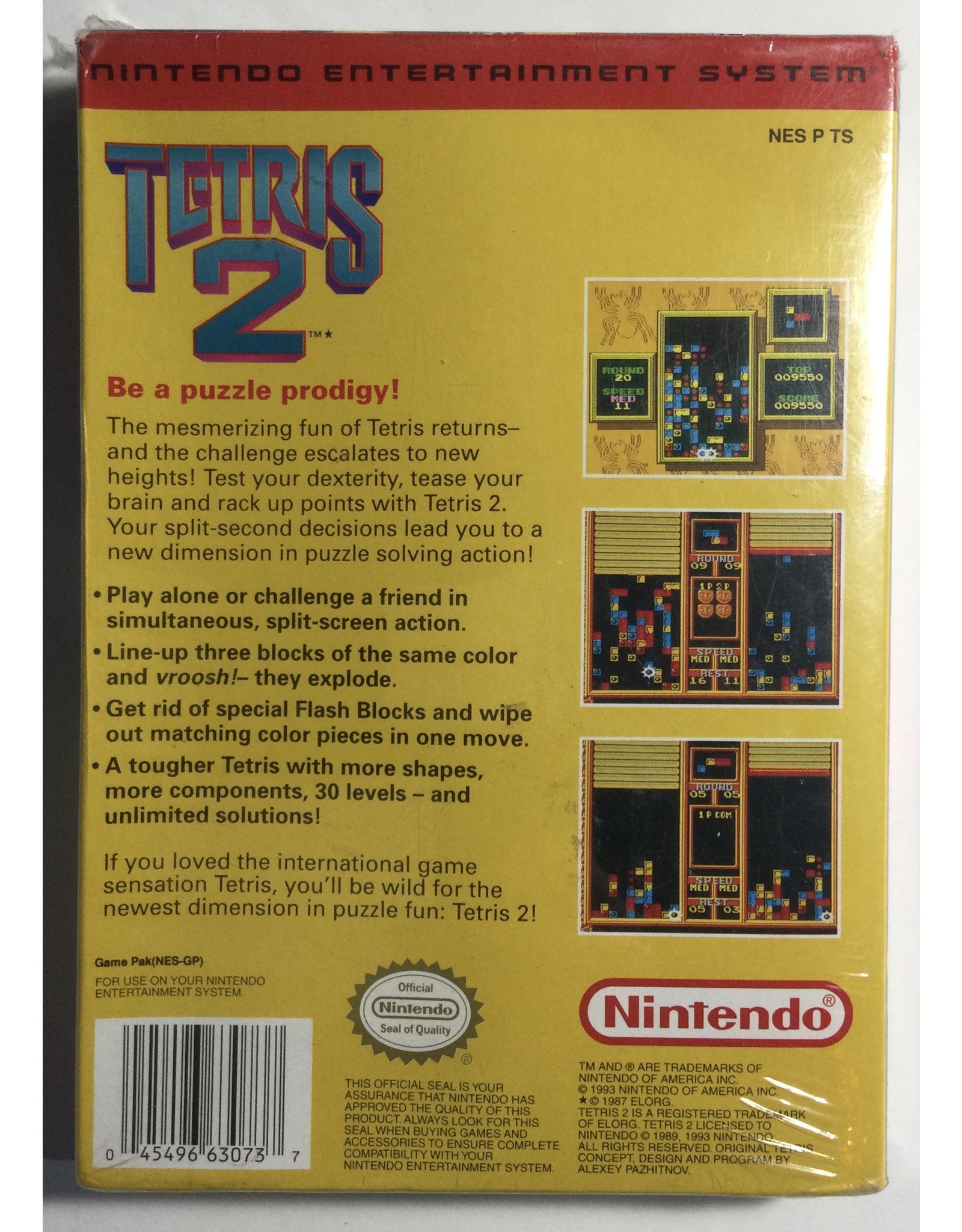 Nintendo Tetris 2 for Nintendo Entertainment System (NES)