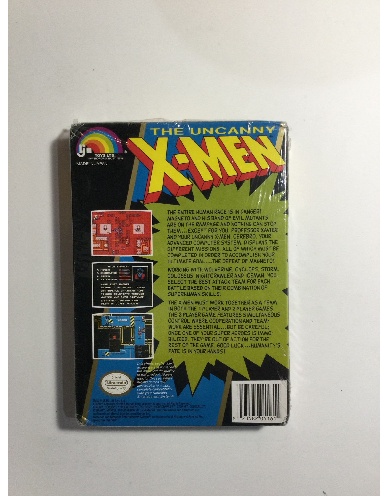 LJN The Uncanny X-Men for Nintendo Entertainment System (NES)