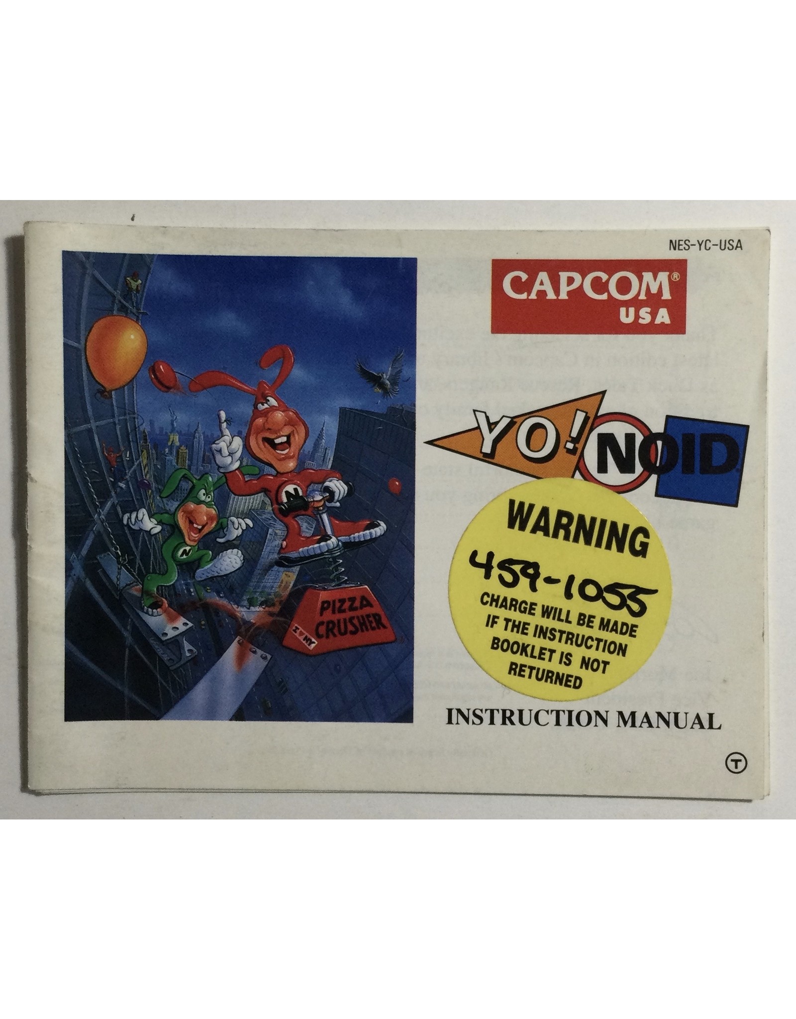 CAPCOM YO! NOID for Nintendo Entertainment System (NES) - CIB