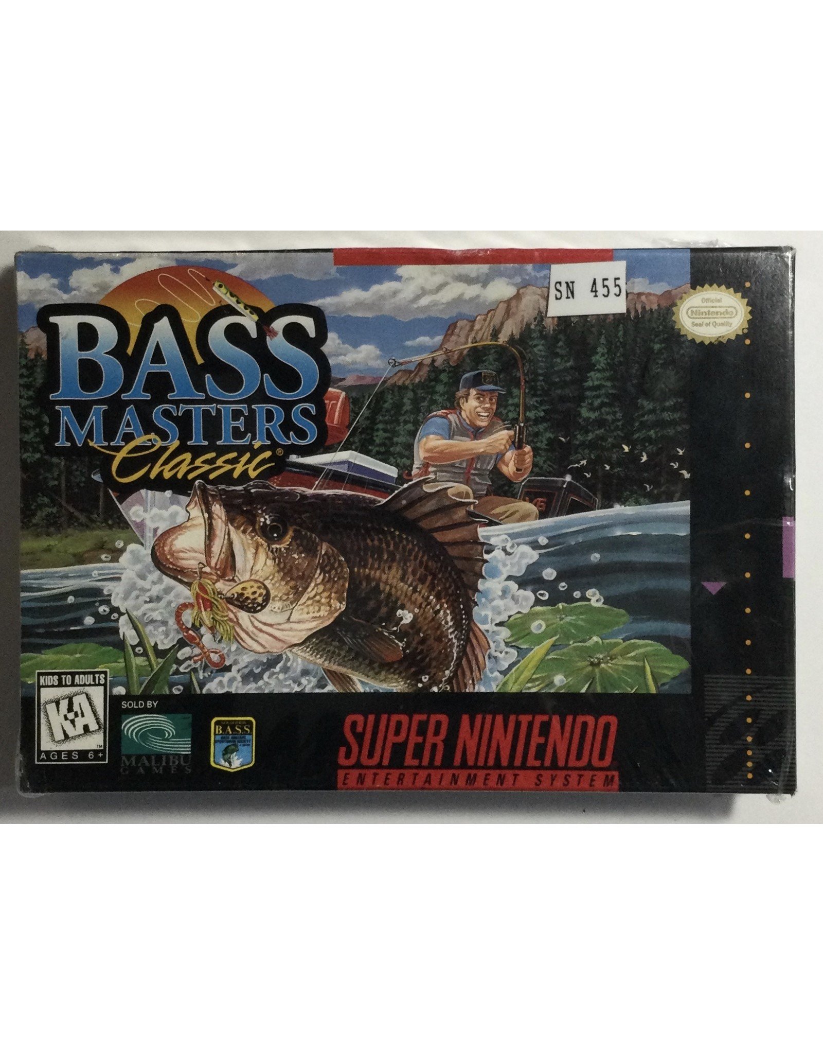 MALIBU GAMES Bass Masters Classic for Super Nintendo Entertainment System (SNES) - CIB