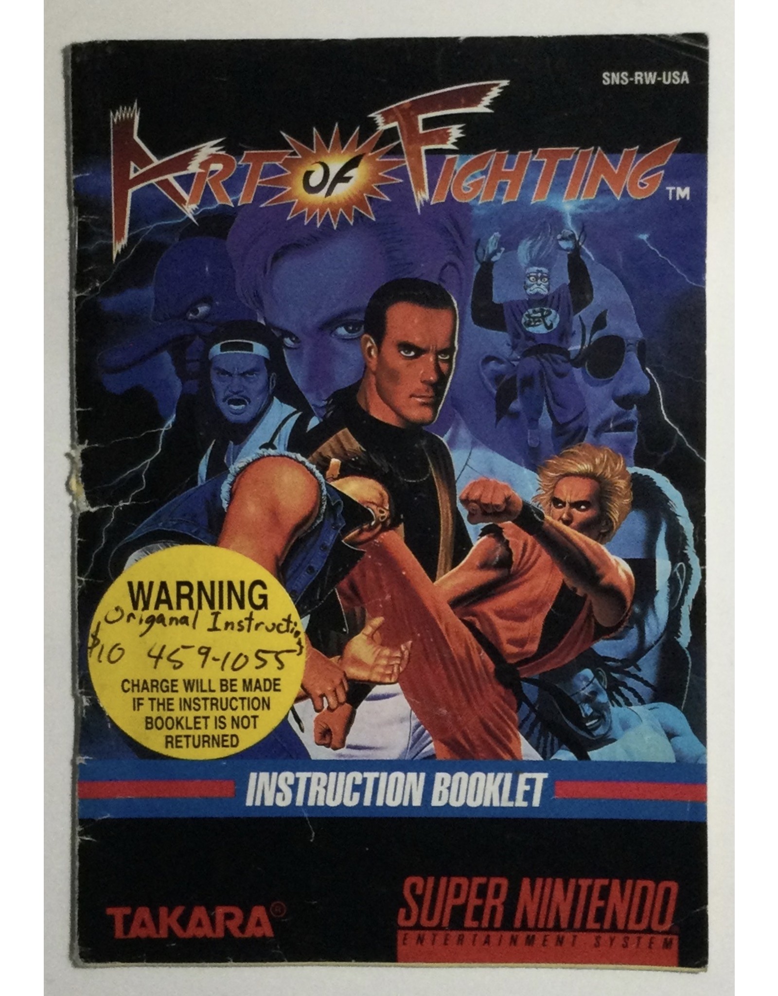 TAKARA Art of Fighting Super Nintendo Entertainment System (SNES) - CIB