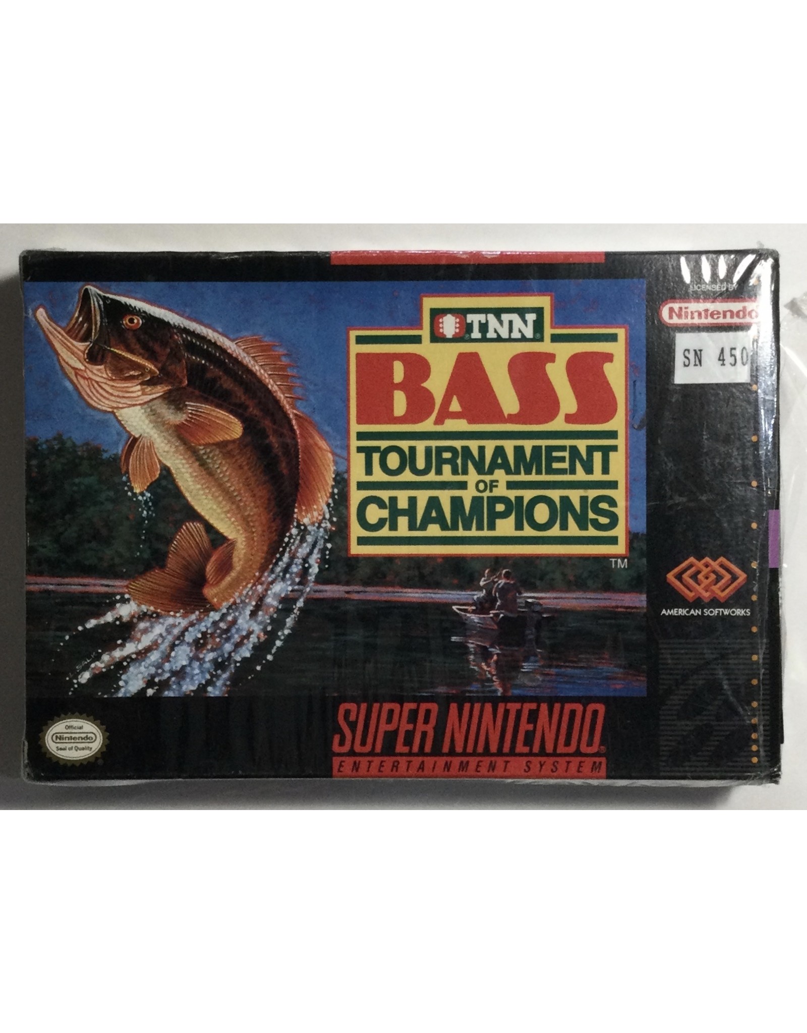 AMERICAN SOFTWORKS TNN Bass Tournament of Champions for Super Nintendo Entertainment System (SNES) - CIB