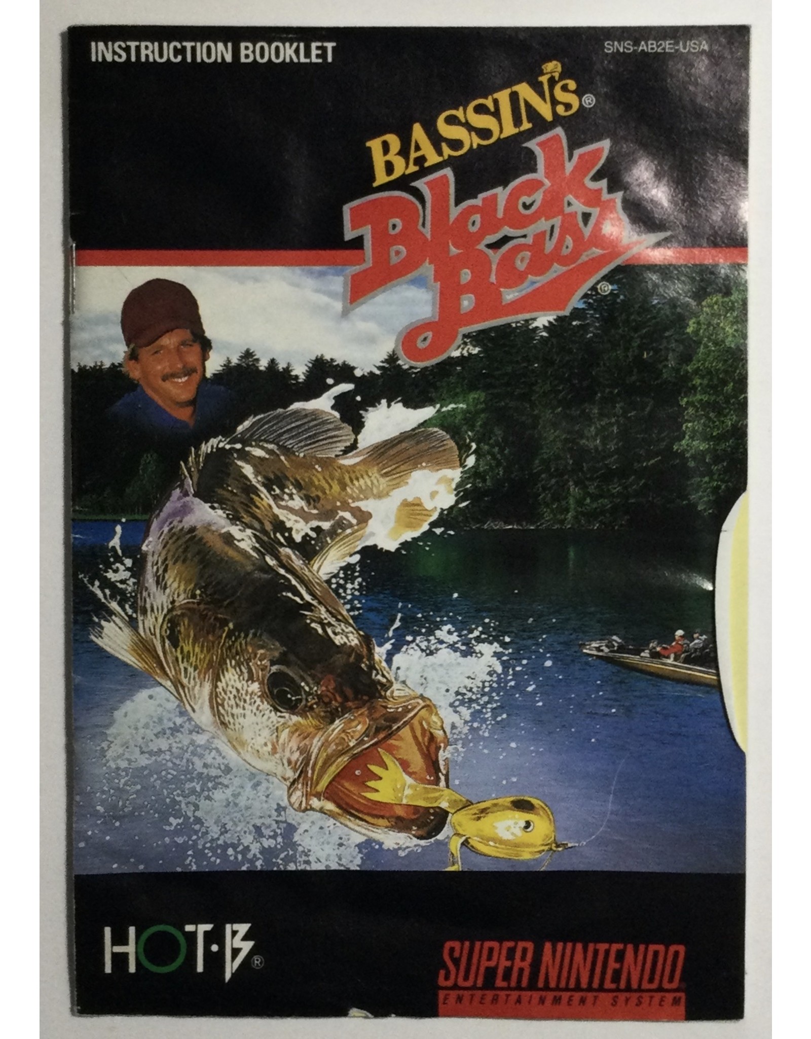 HOTB Bassin's Black Bass for Super Nintendo Entertainment System (SNES) - CIB