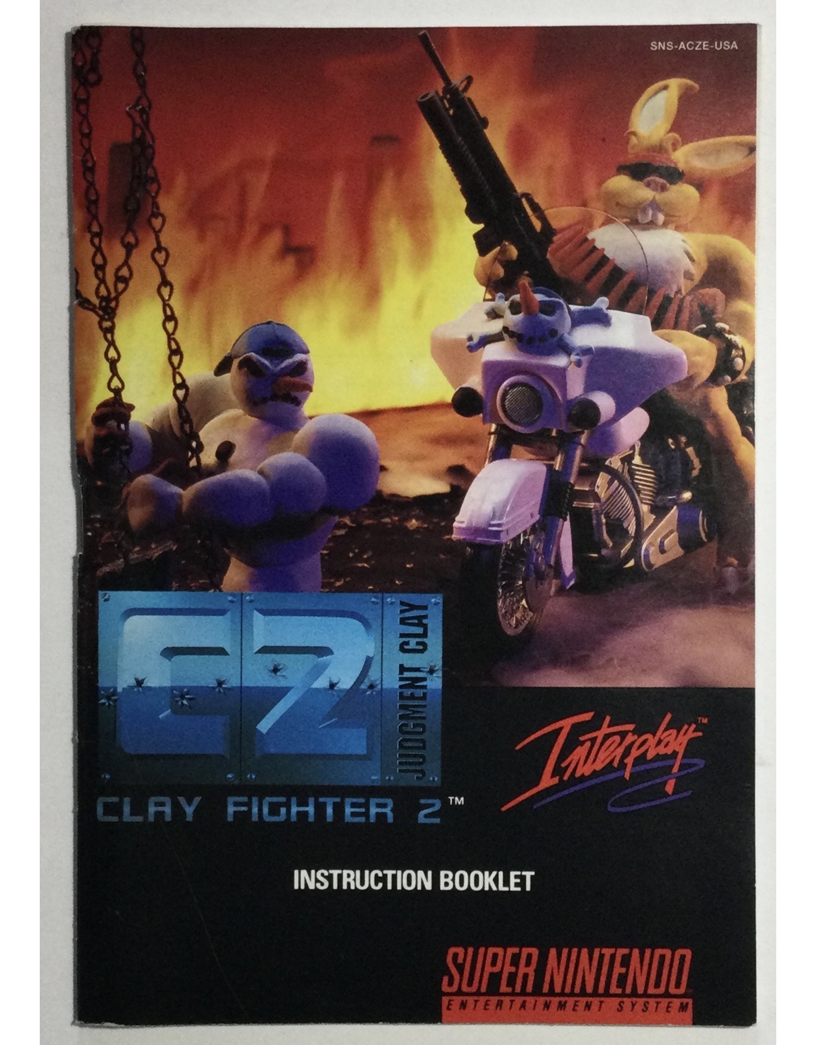 INTERPLAY C2 Judgement Clay for Super Nintendo Entertainment System (SNES) - CIB