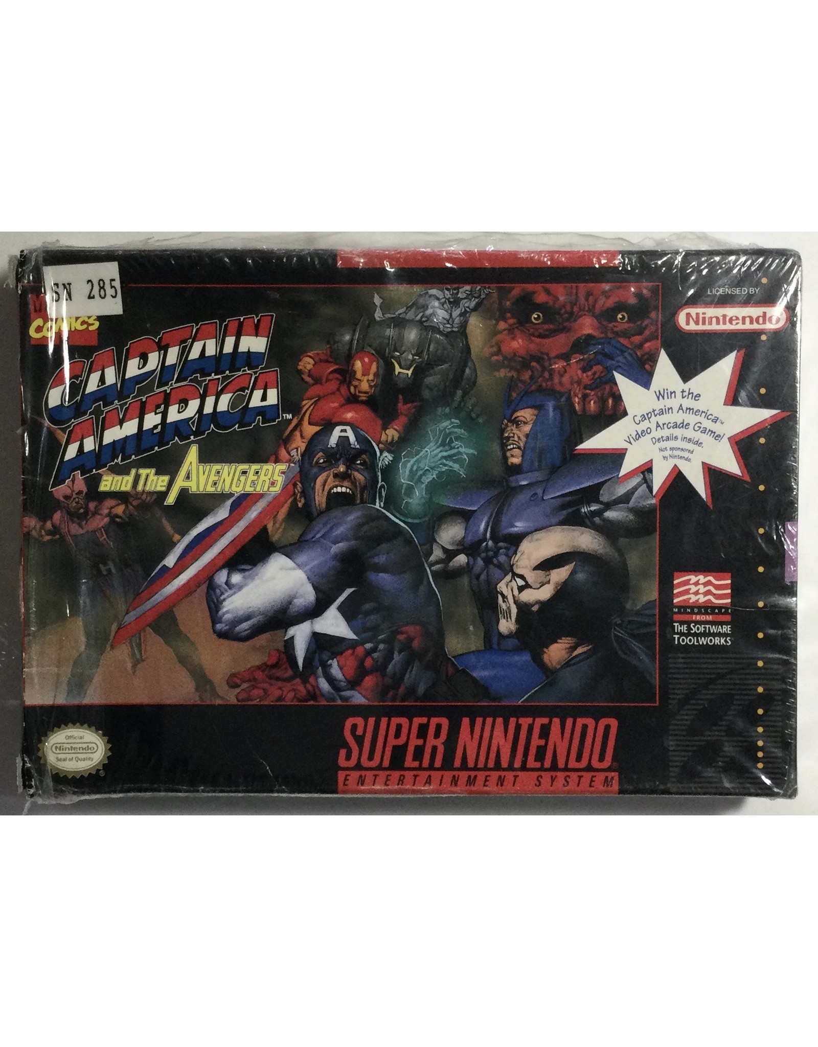 MINDSCAPE INC. Captain America and the Avengers for Super Nintendo Entertainment System (SNES) - CIB