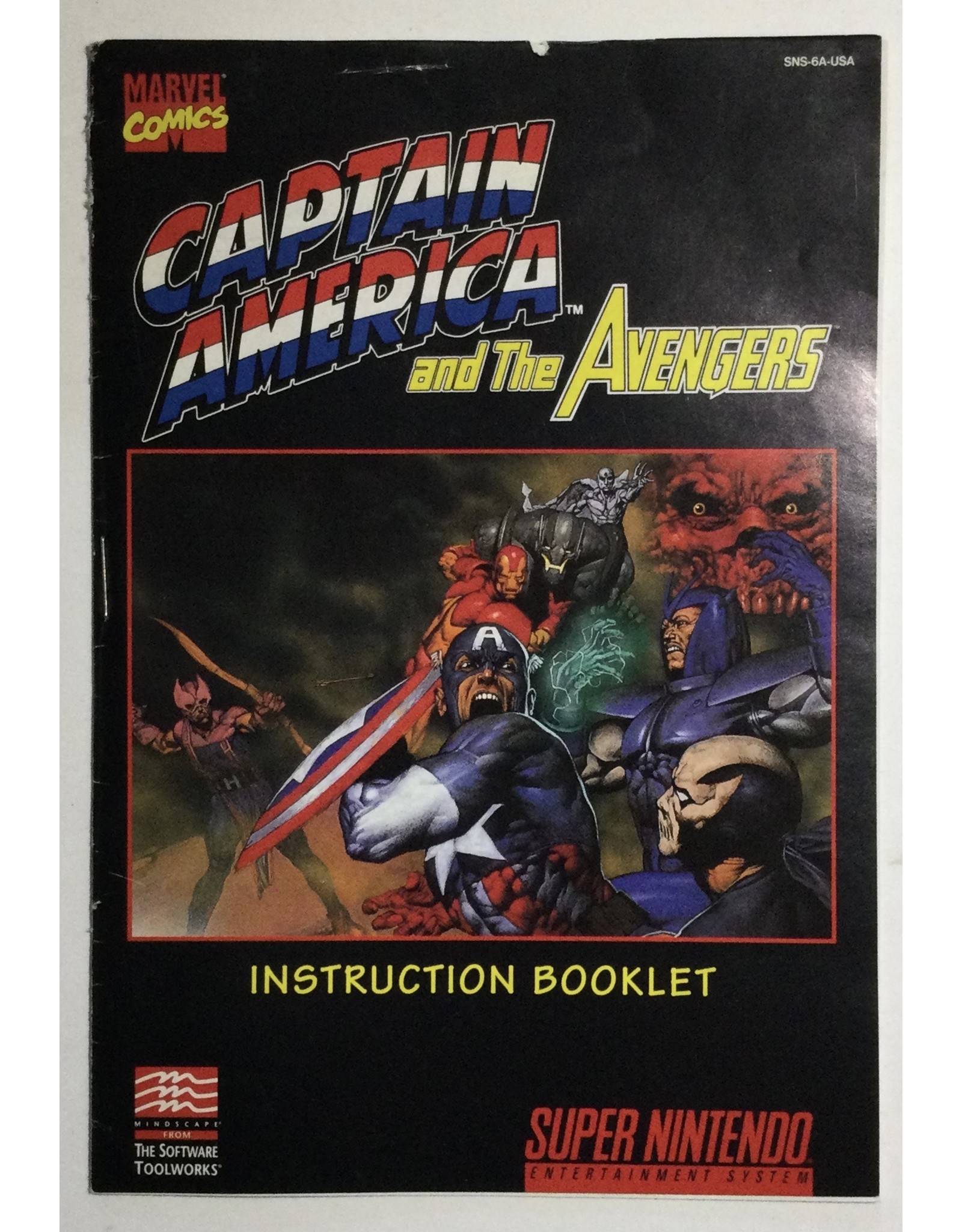MINDSCAPE INC. Captain America and the Avengers for Super Nintendo Entertainment System (SNES) - CIB