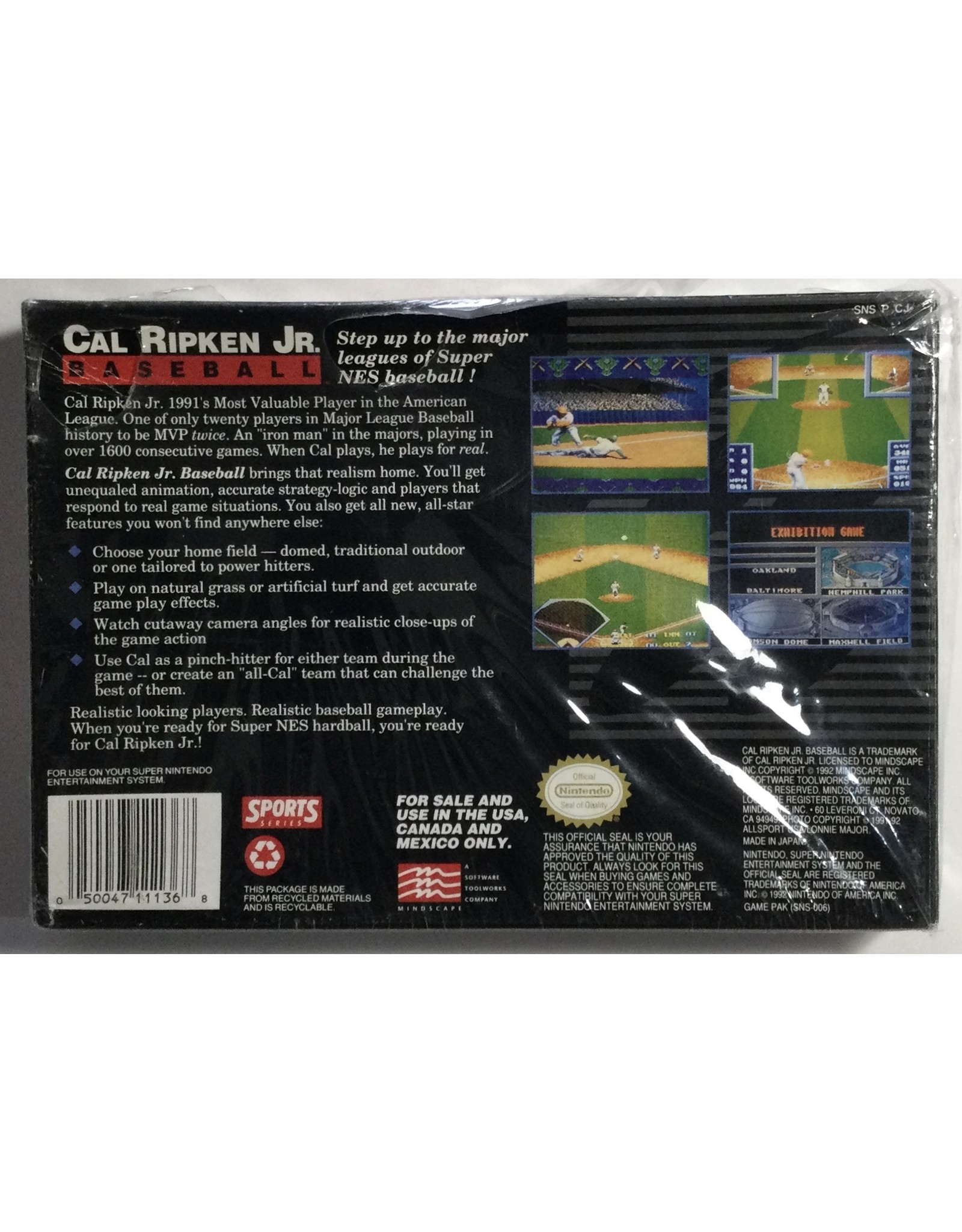 MINDSCAPE INC. Cal Ripken Jr. Baseball for Super Nintendo Entertainment System (SNES)