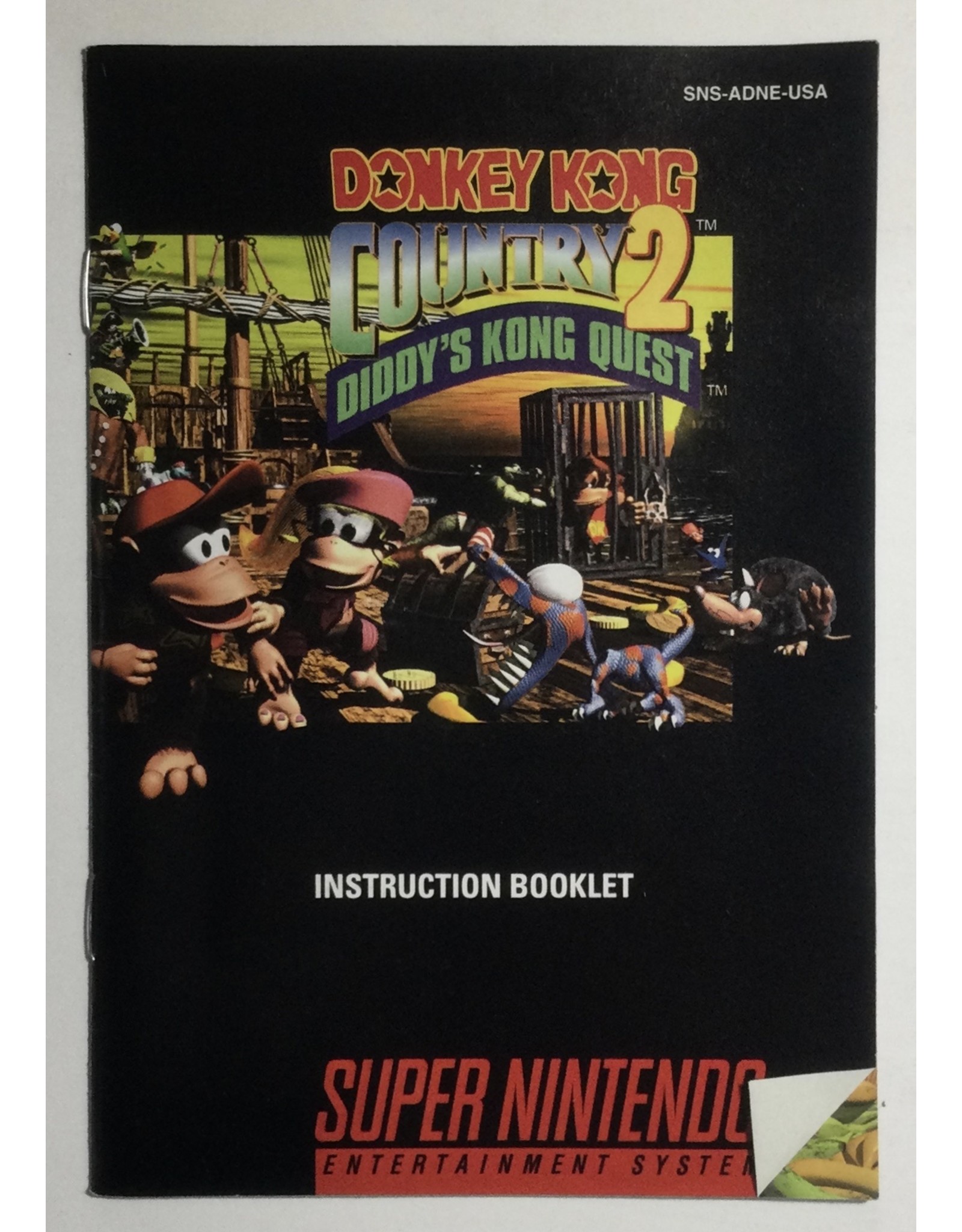 Nintendo Donkey Kong Country 2: Diddy's Kong Quest for Super Nintendo Entertainment System (SNES) -CIB