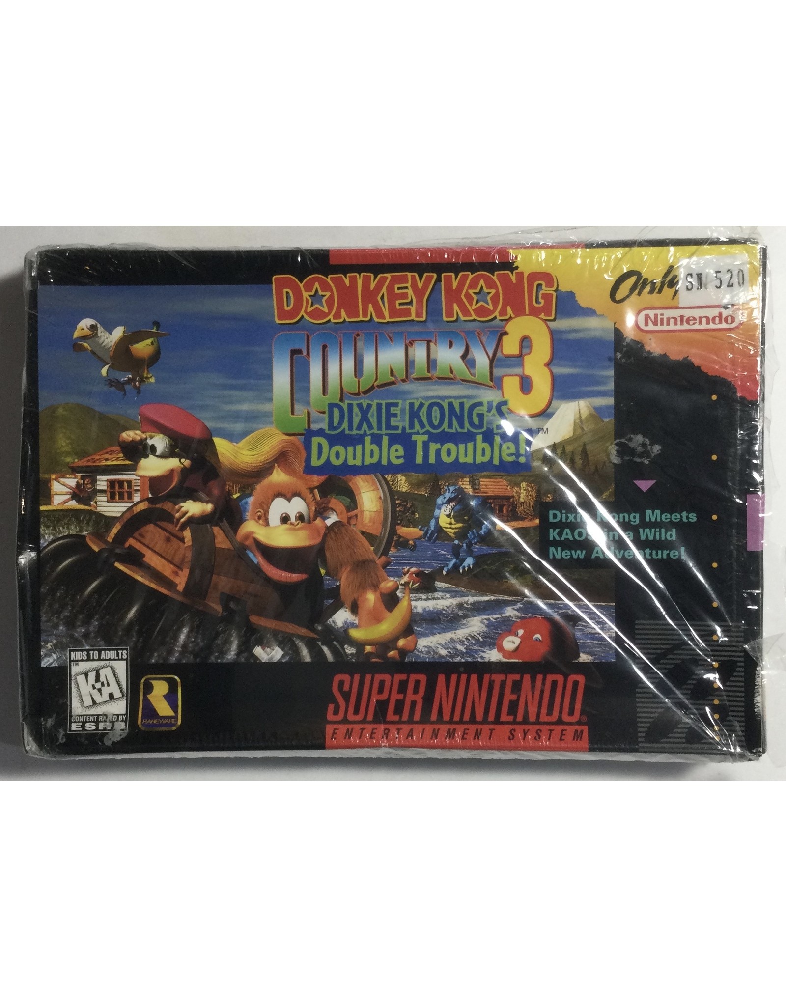 Nintendo Donkey Kong 3 Dixie Kong's Double Trouble! for Super Nintendo Entertainment System (SNES) - CIB