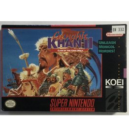 KOEI Genghis Khan II Clan of the Gray Wolf for Super Nintendo Entertainment System (SNES) - CIB