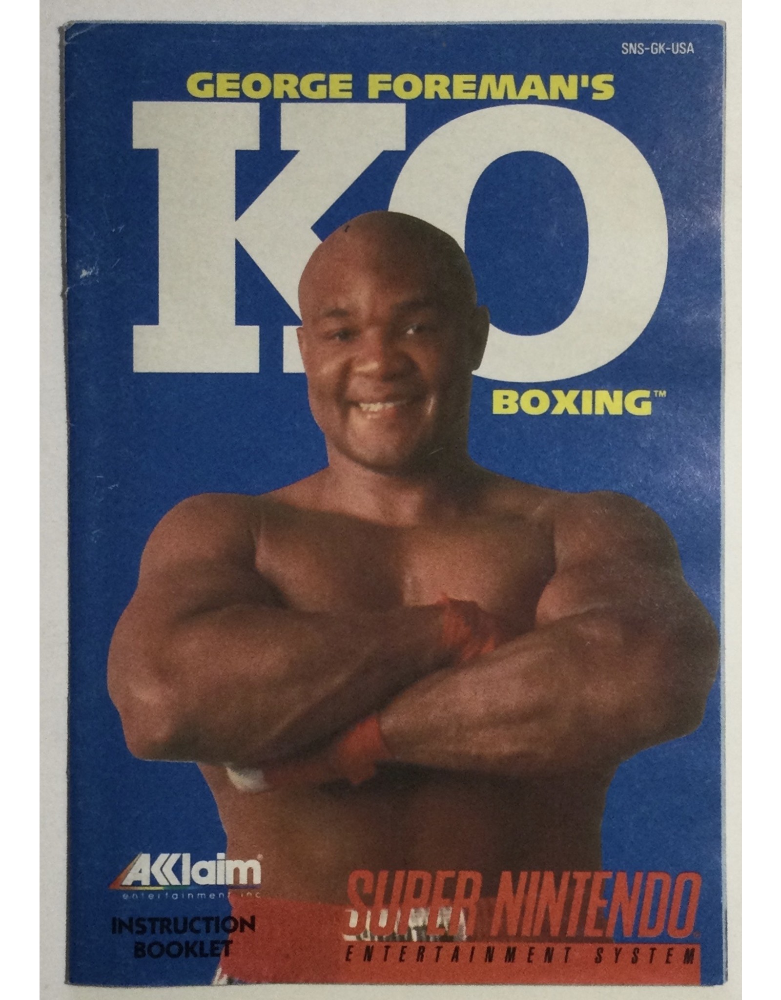 ACCLAIM George Foreman's KO Boxing for Super Nintendo Entertainment System (SNES)