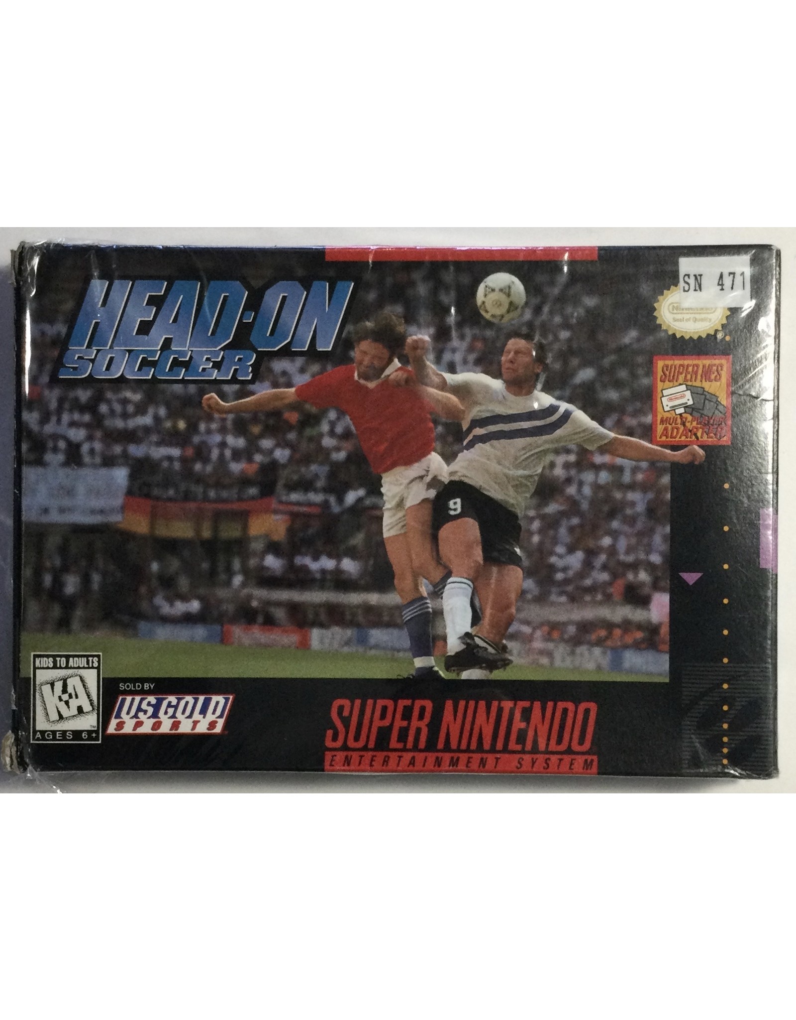 U.S. GOLD SPORTS Head-on Soccer for Super Nintendo Entertainment System (SNES) - CIB