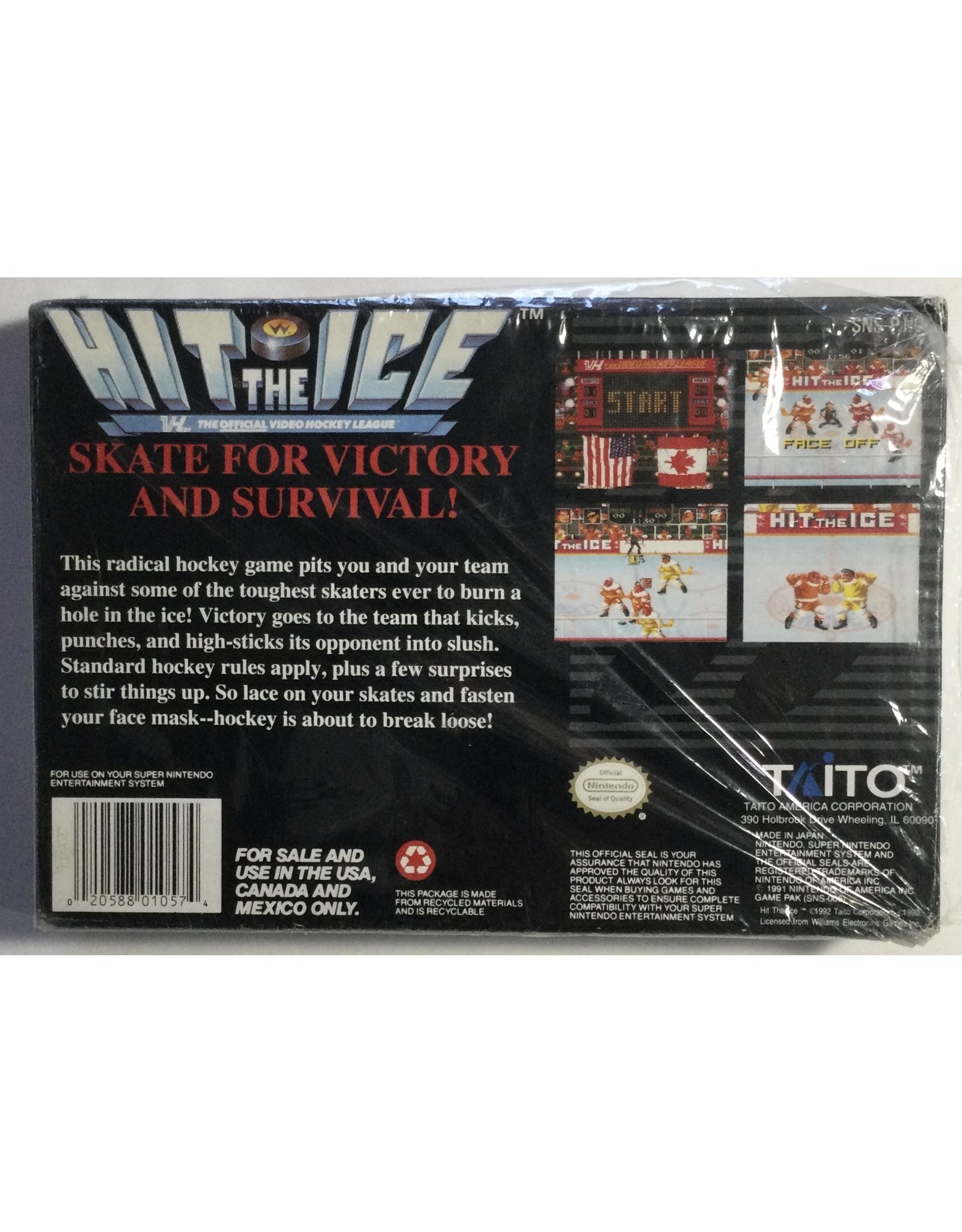 TAITO Hit the Ice for Super Nintendo Entertainment System (SNES)