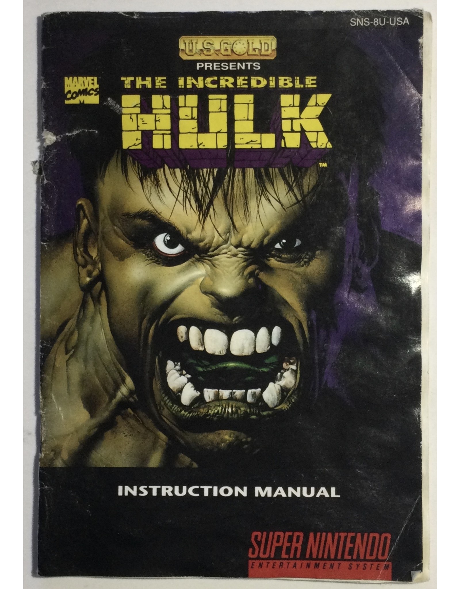 U.S. GOLD The Incredible Hulk for Super Nintendo Entertainment System (SNES)